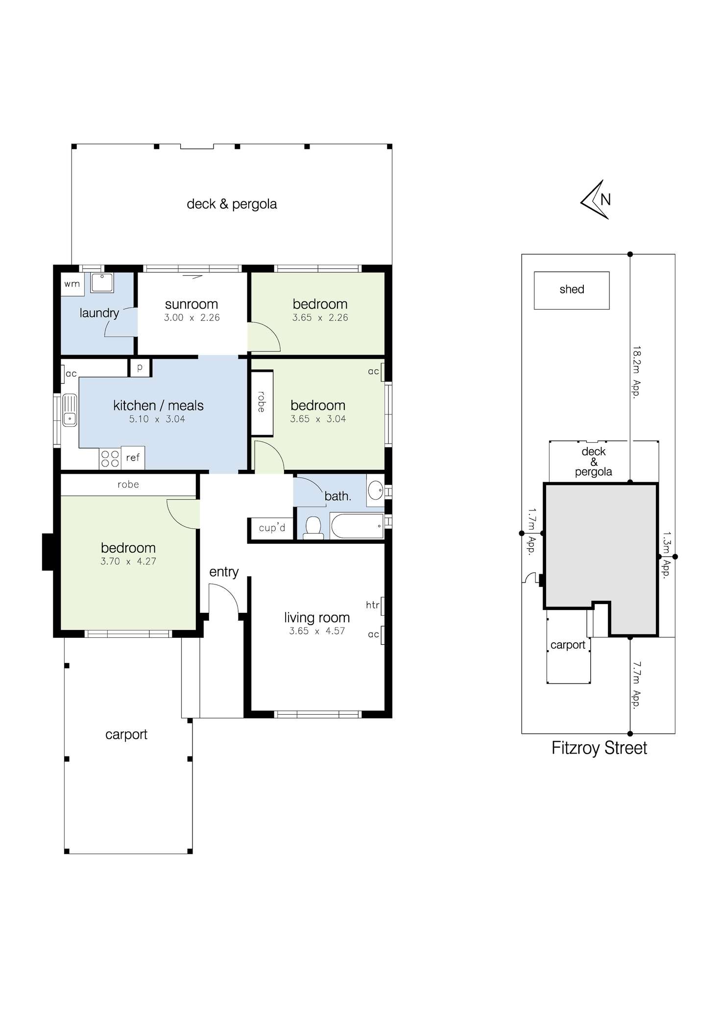 Floorplan of Homely house listing, 13 Fitzroy Street, Laverton VIC 3028