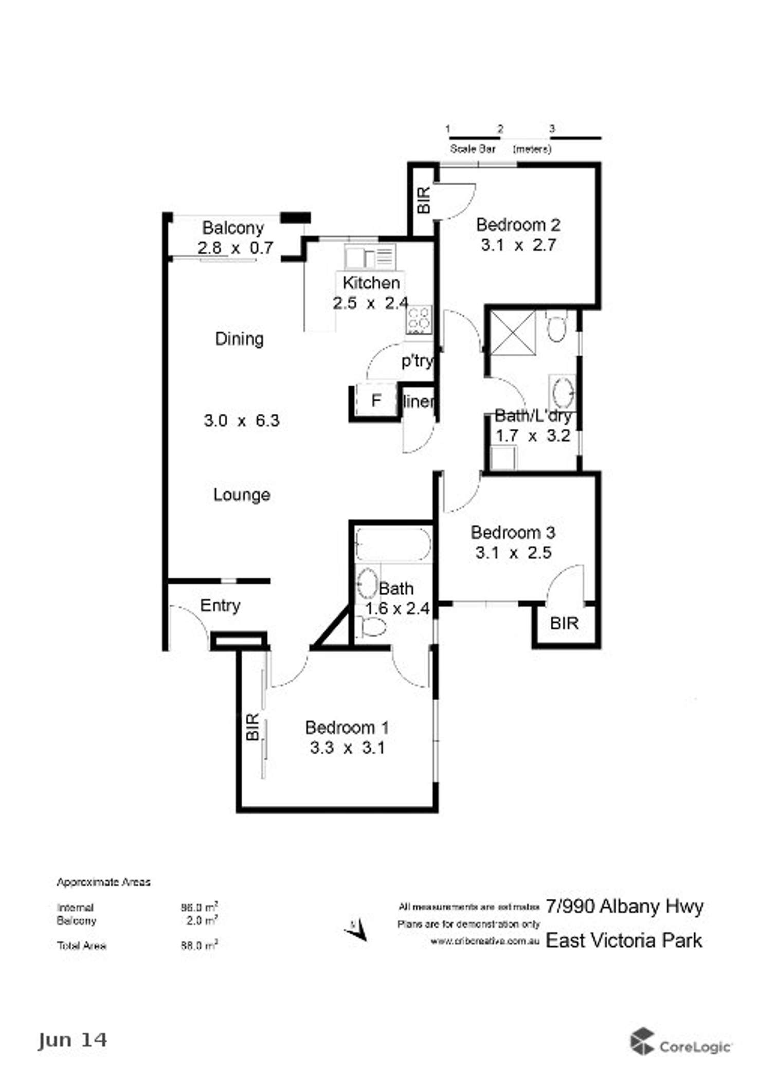 Floorplan of Homely unit listing, 7/990 Albany Highway, East Victoria Park WA 6101