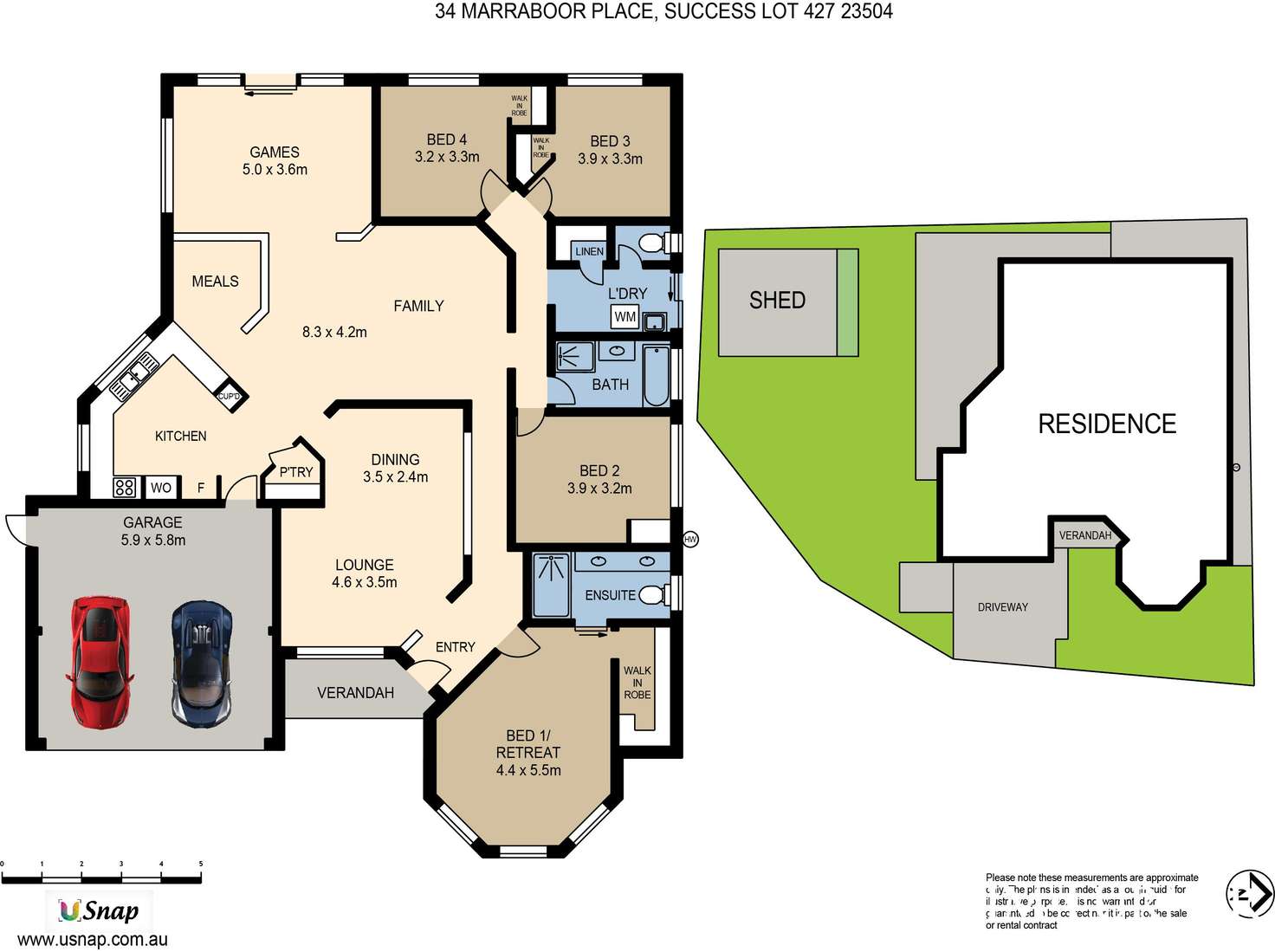 Floorplan of Homely house listing, 34 Marraboor Place, Success WA 6164