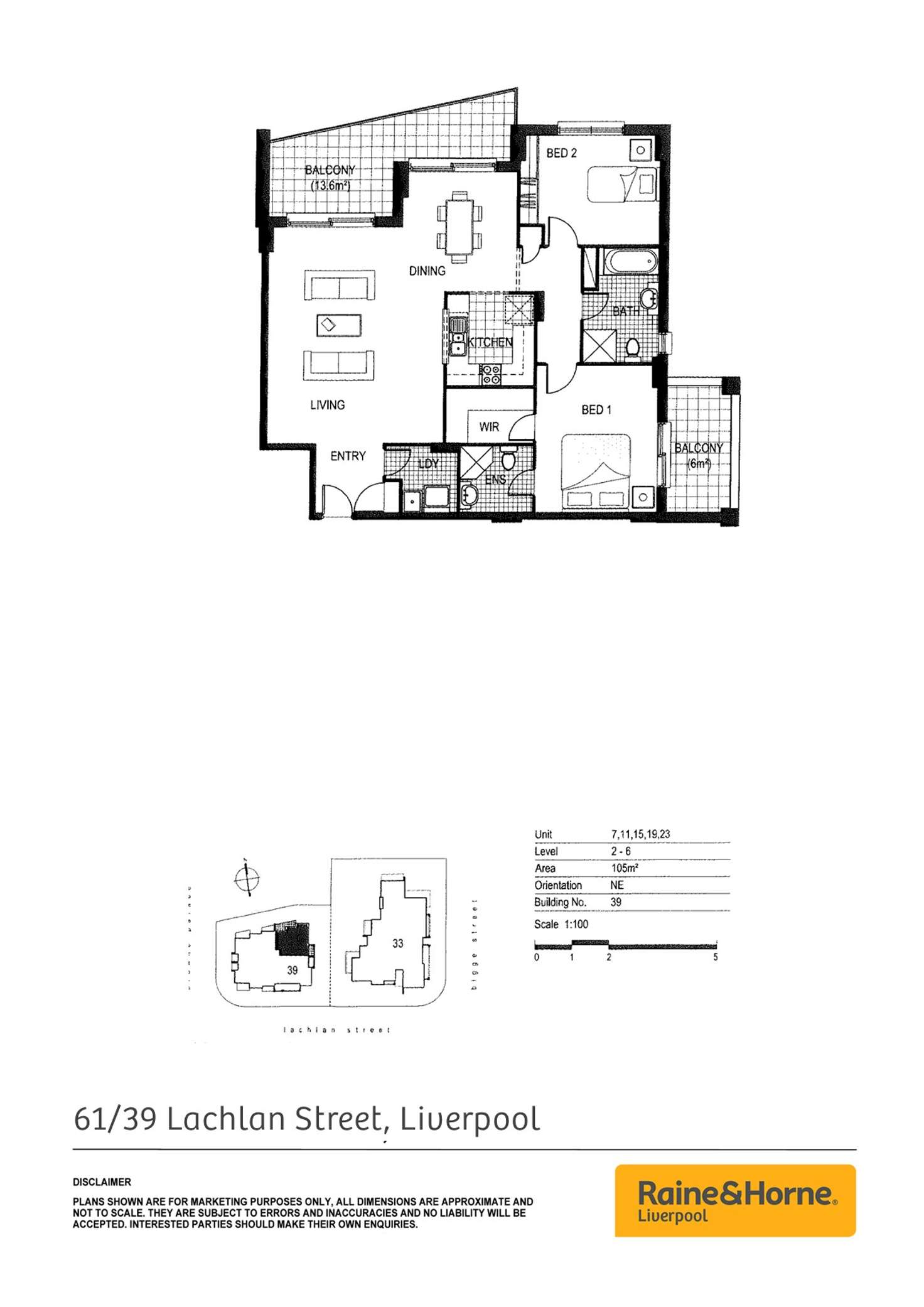 Floorplan of Homely unit listing, 61/33-39 Lachlan Street, Liverpool NSW 2170