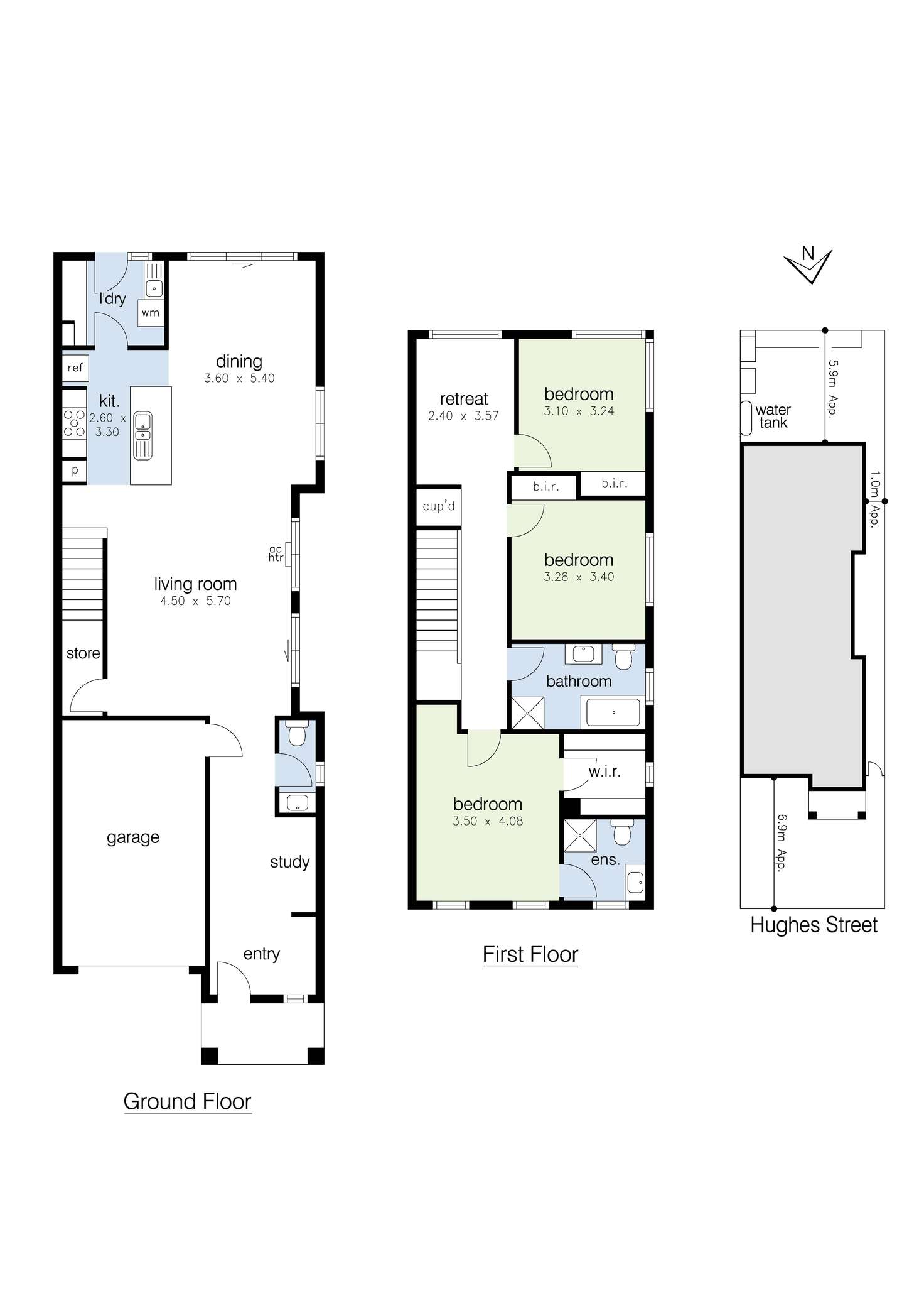 Floorplan of Homely house listing, 11B Hughes Street, Braybrook VIC 3019