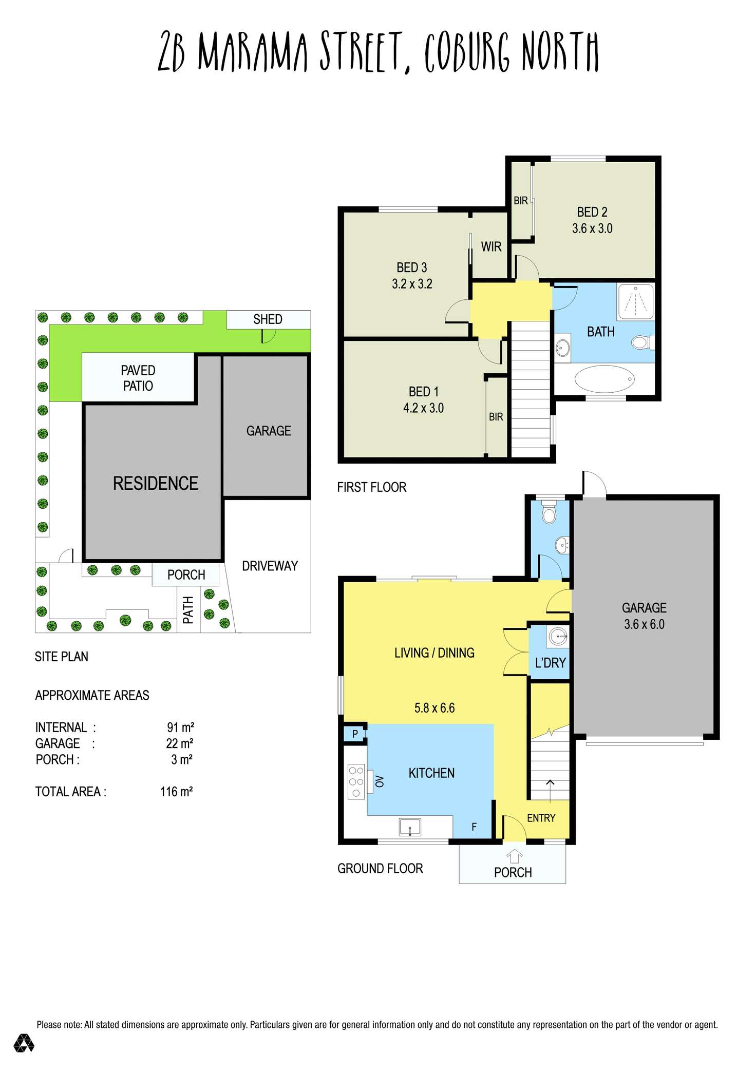 Floorplan of Homely townhouse listing, 2B Marama Street, Coburg North VIC 3058