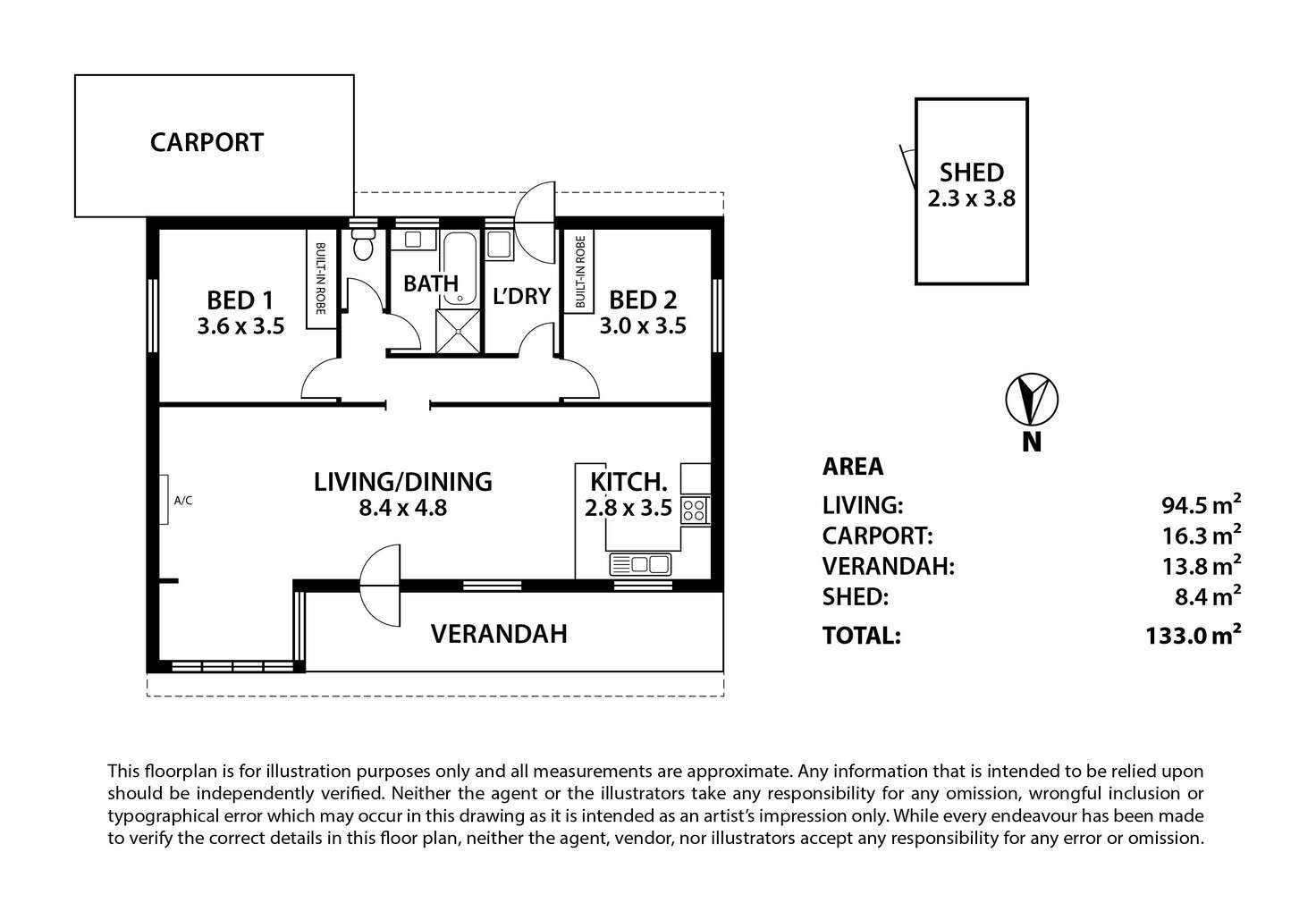 Floorplan of Homely unit listing, 5/21 Hillman Drive, Nairne SA 5252