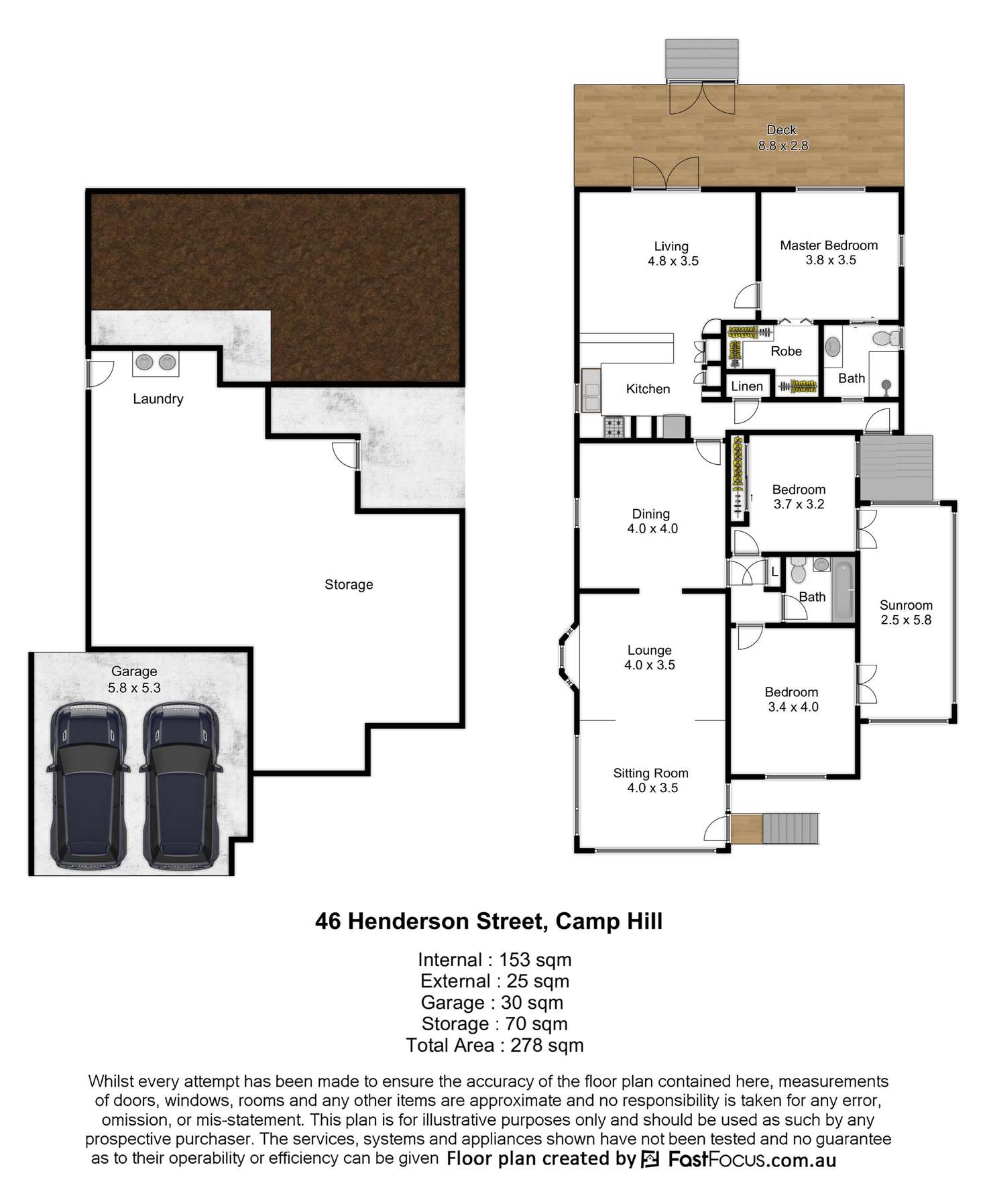 Floorplan of Homely house listing, 46 Henderson Street, Camp Hill QLD 4152