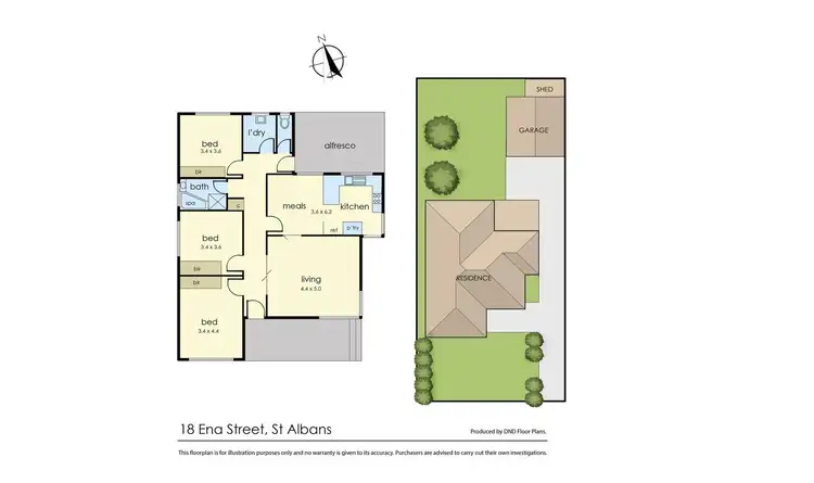 Floorplan of Homely house listing, 18 Ena Street, St Albans VIC 3021