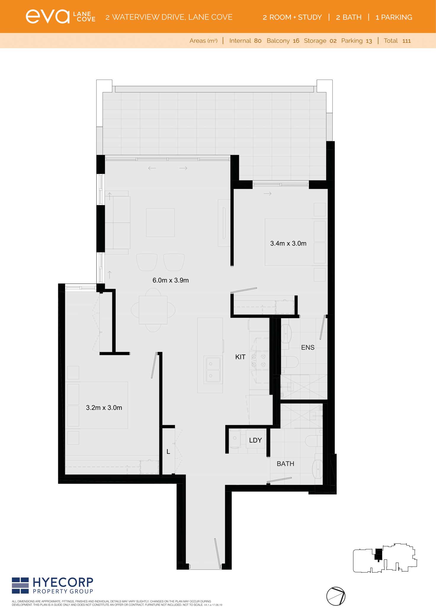 Floorplan of Homely apartment listing, 607/2 Waterview Drive, Lane Cove NSW 2066