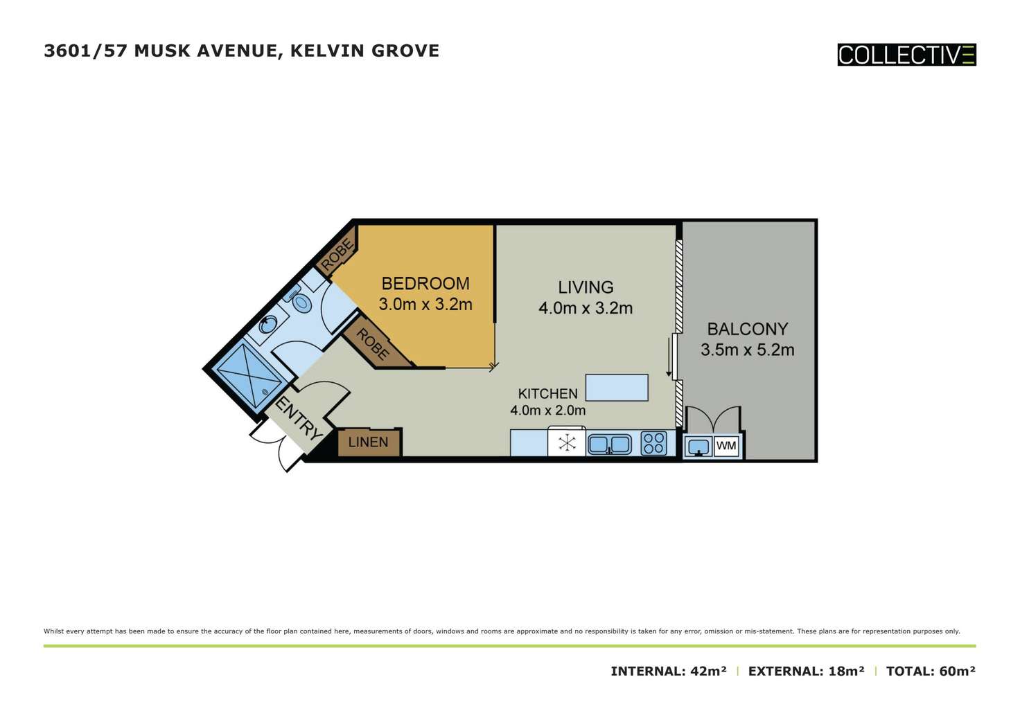 Floorplan of Homely house listing, 3601/22 Carraway Street, Kelvin Grove QLD 4059