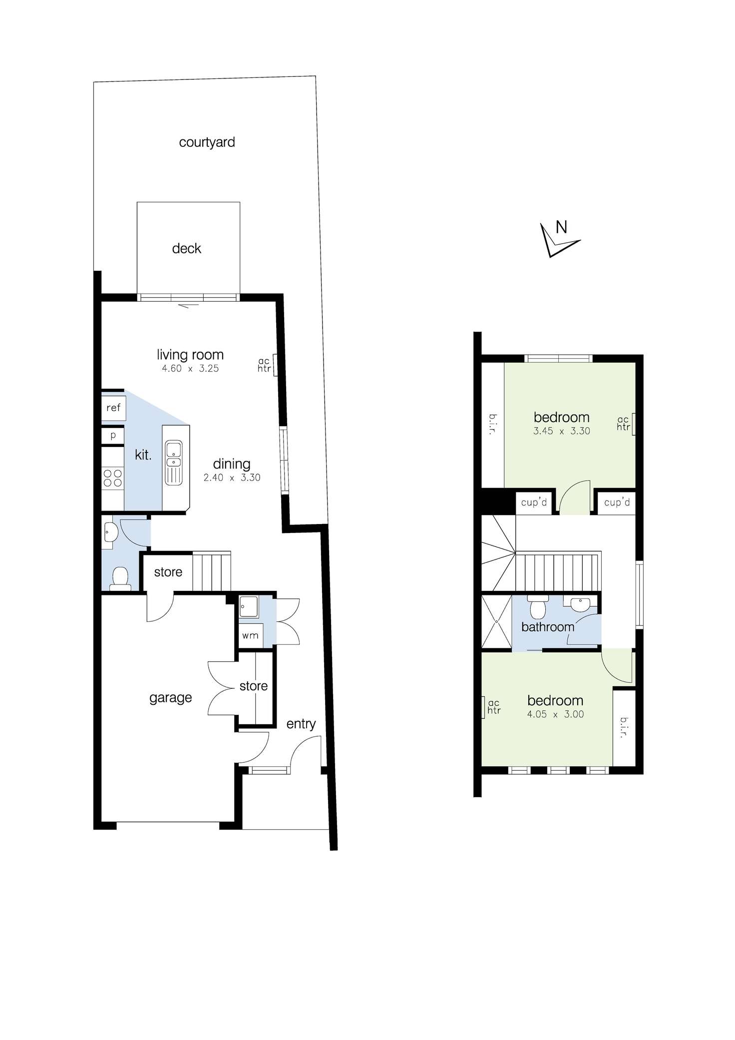 Floorplan of Homely townhouse listing, 7/1-3 Ferguson Street, Albion VIC 3020