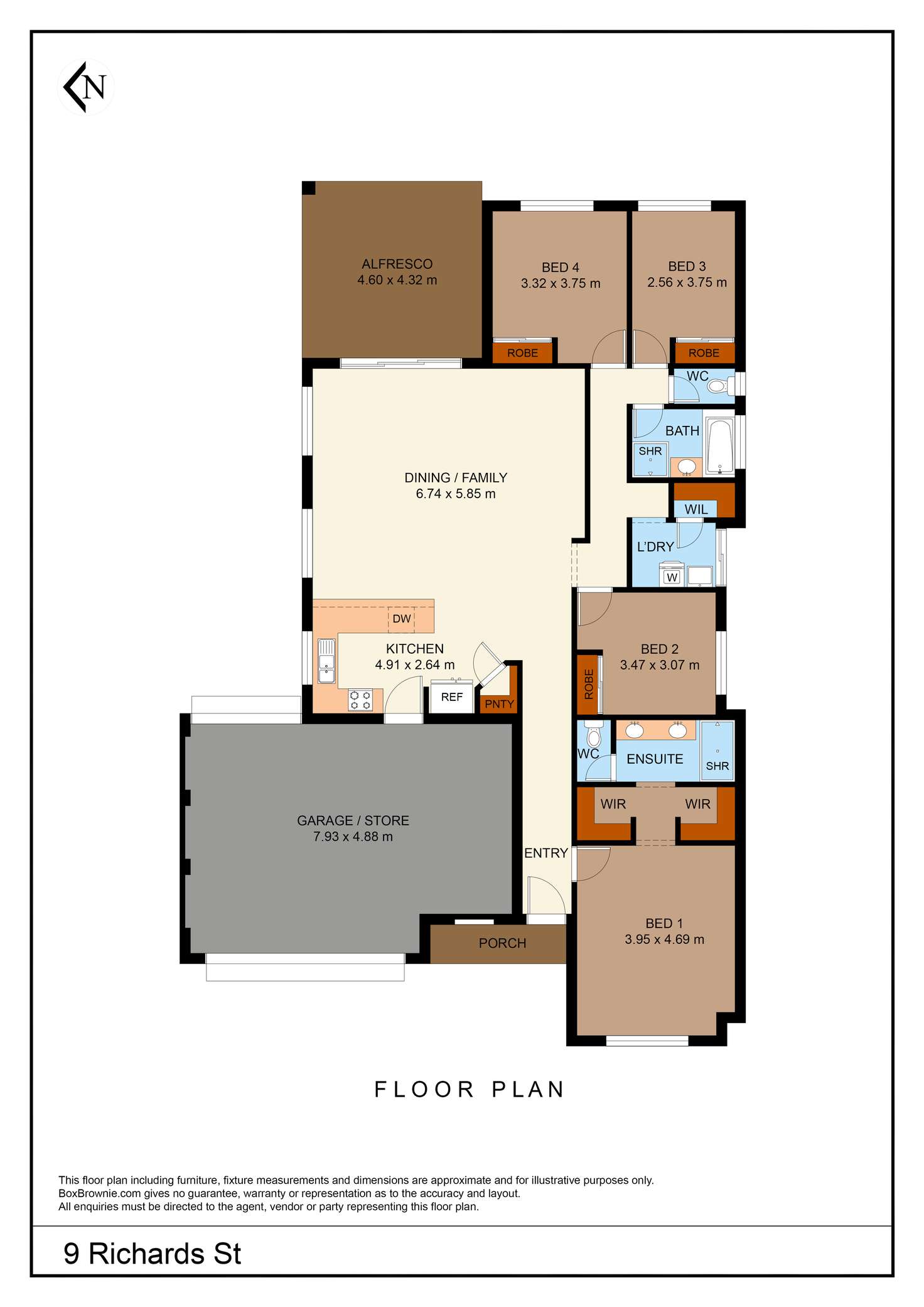 Floorplan of Homely house listing, 9 Richards Street, Byford WA 6122