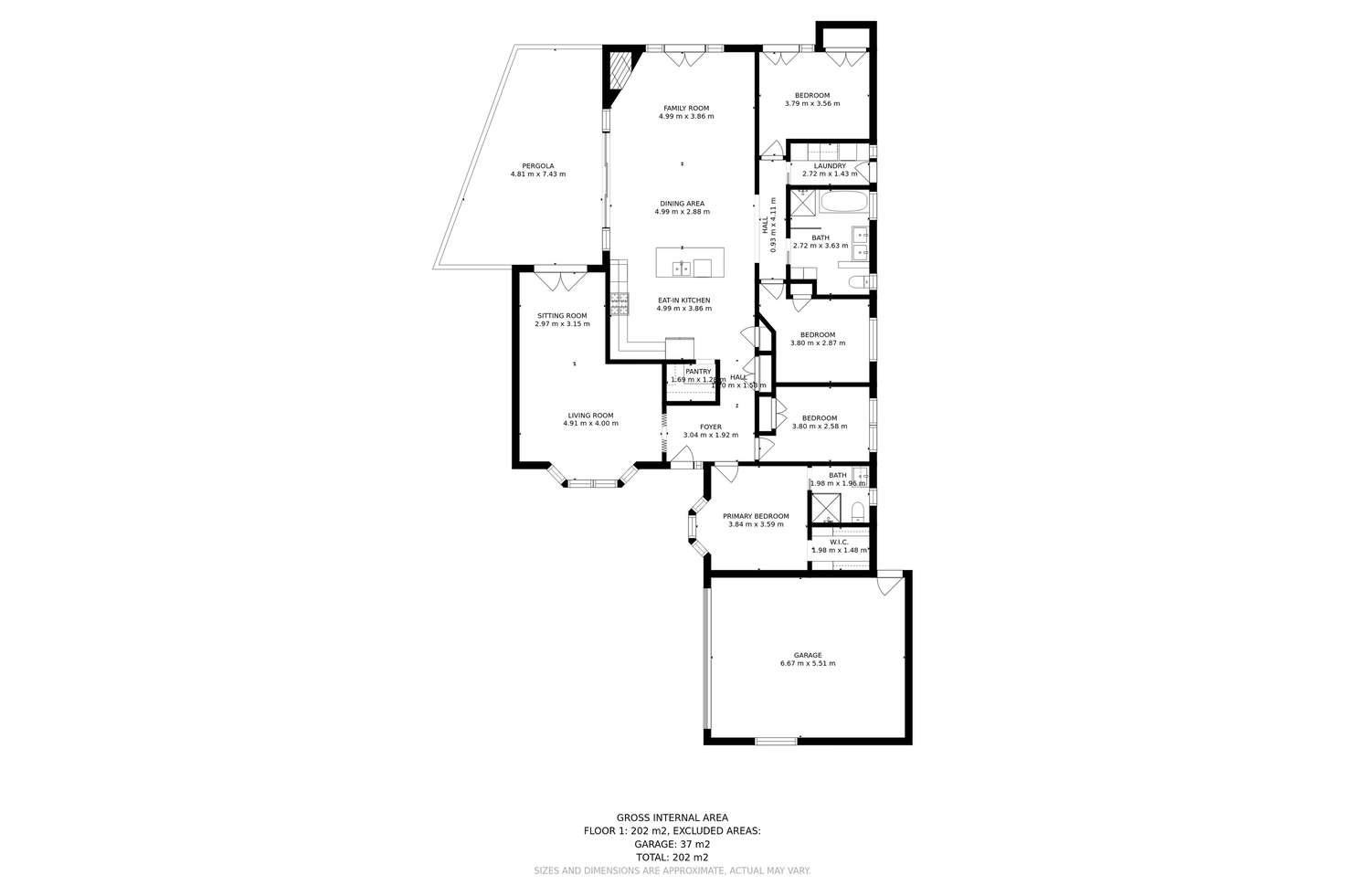 Floorplan of Homely house listing, 74 Waverley Park Drive, Cranbourne North VIC 3977