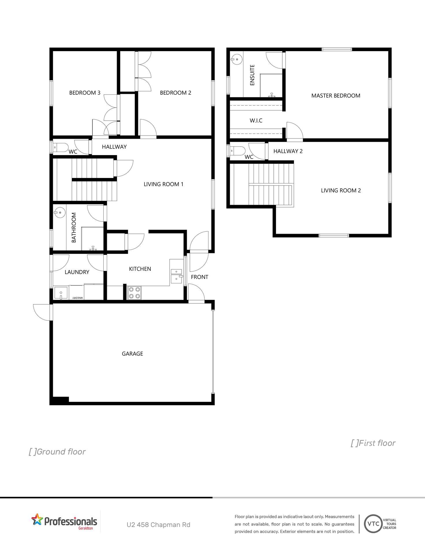 Floorplan of Homely unit listing, 2/458 Chapman Road, Bluff Point WA 6530