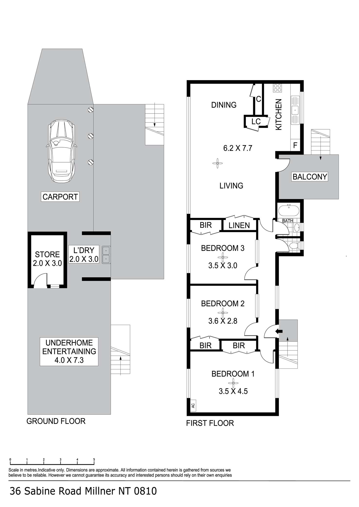 Floorplan of Homely house listing, 36 Sabine Road, Millner NT 810