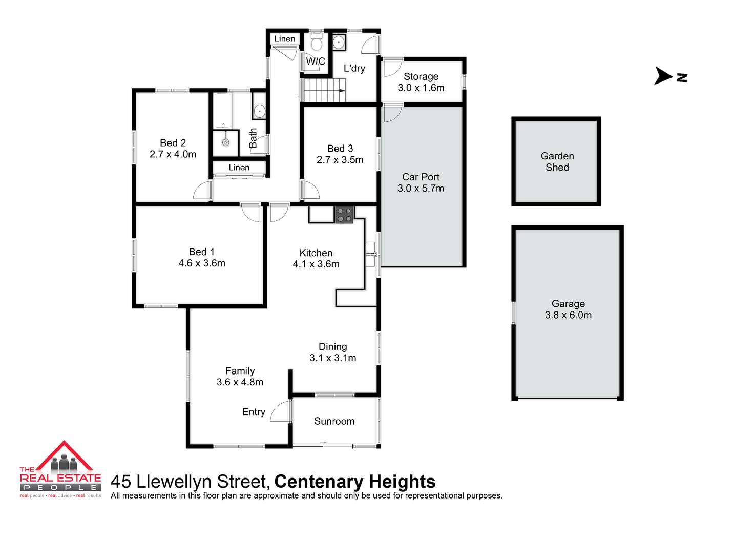 Floorplan of Homely house listing, 45 Llewellyn Street, Centenary Heights QLD 4350