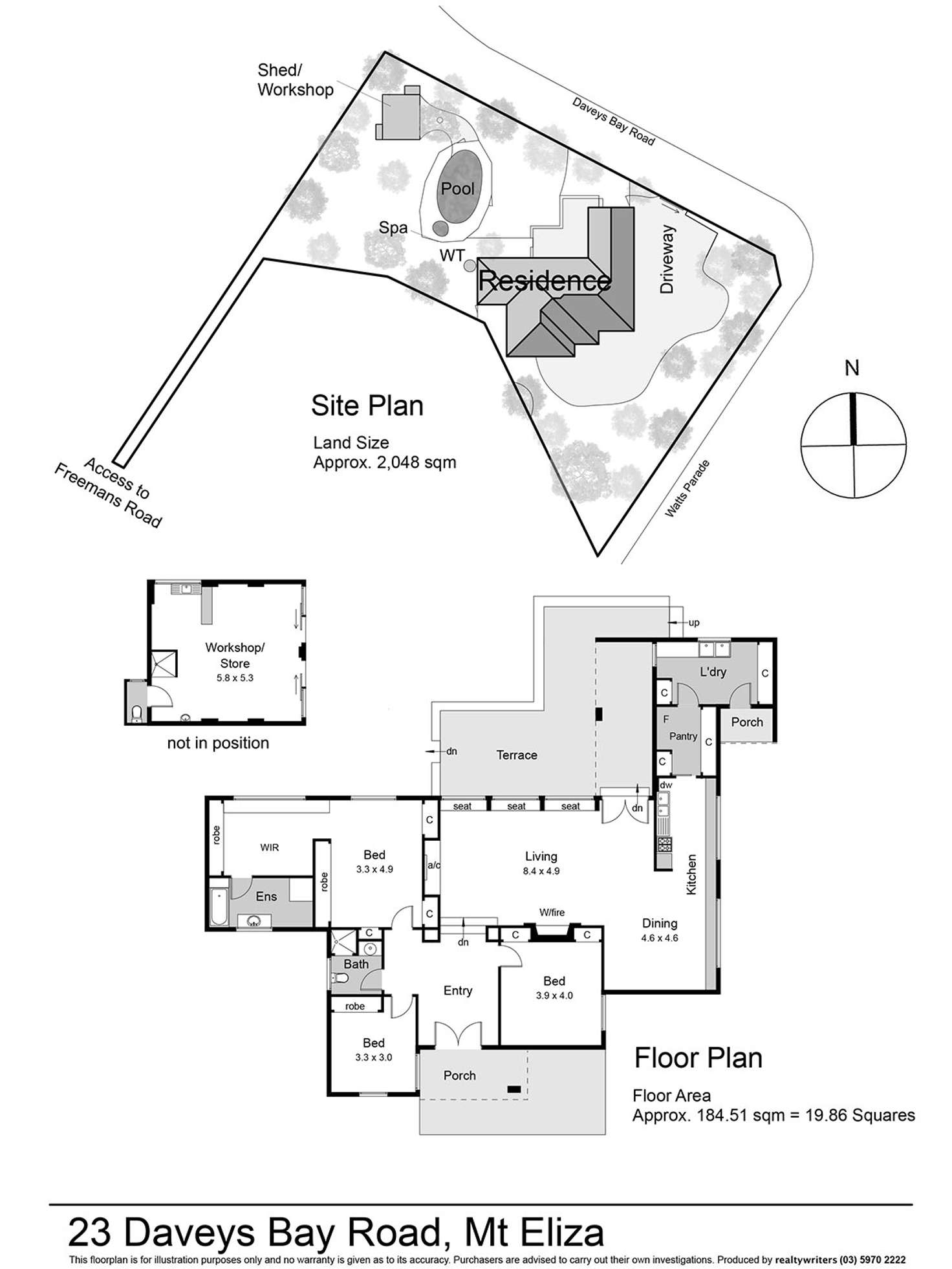 Floorplan of Homely house listing, 23 Daveys Bay Road, Mount Eliza VIC 3930