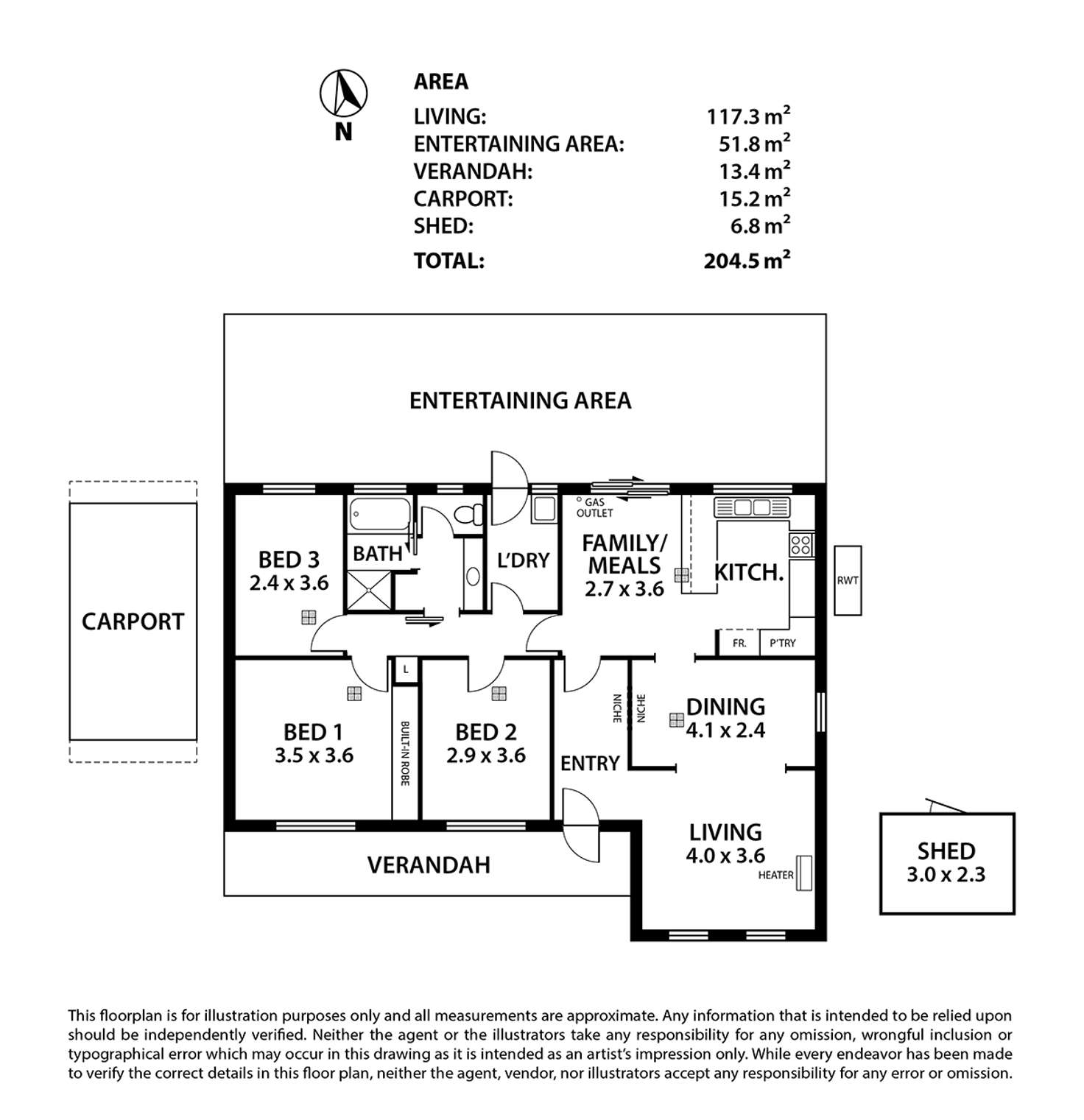 Floorplan of Homely house listing, 1/23A Gilbert Road, Mount Barker SA 5251