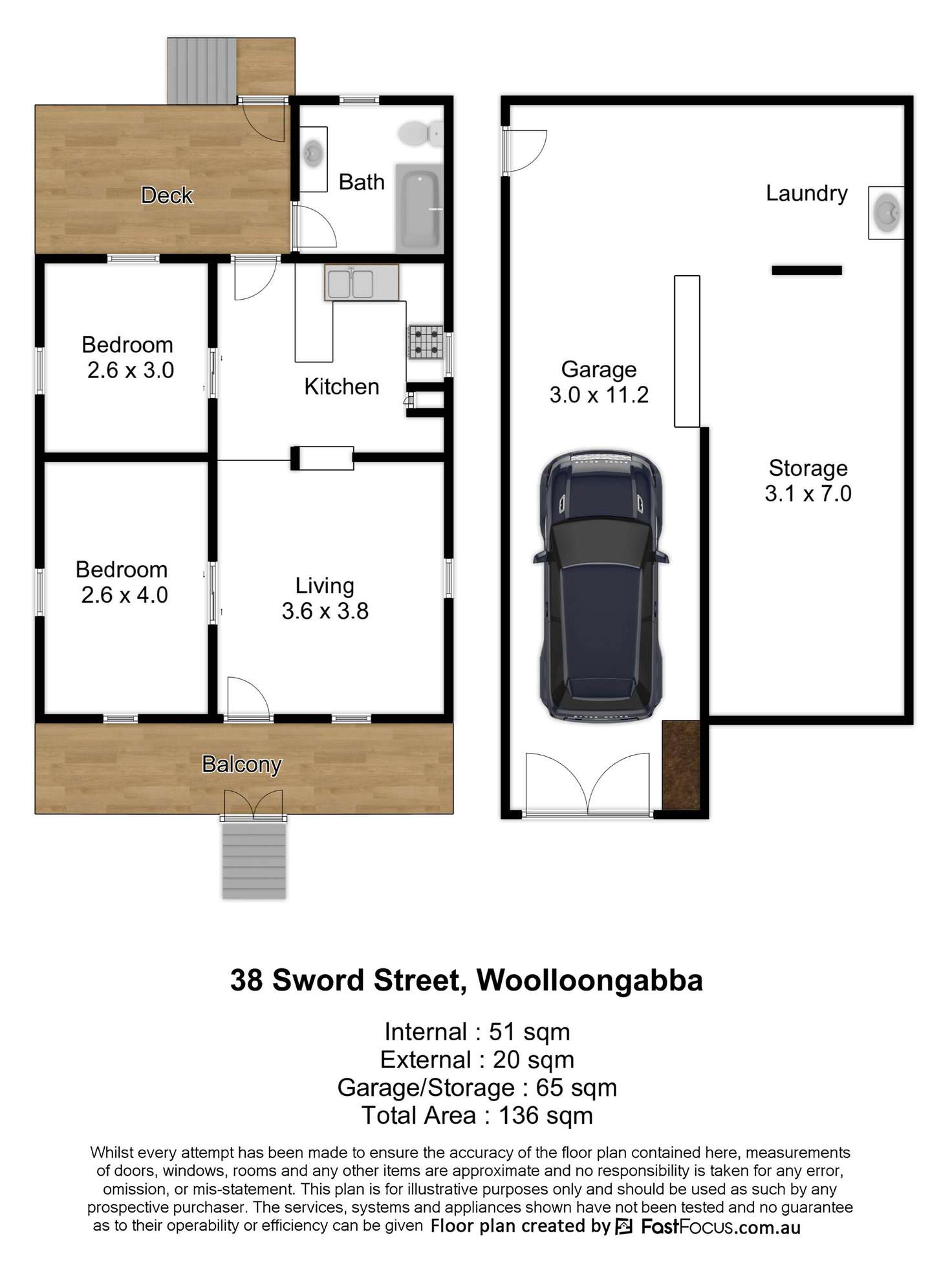 Floorplan of Homely house listing, 38 Sword Street, Woolloongabba QLD 4102