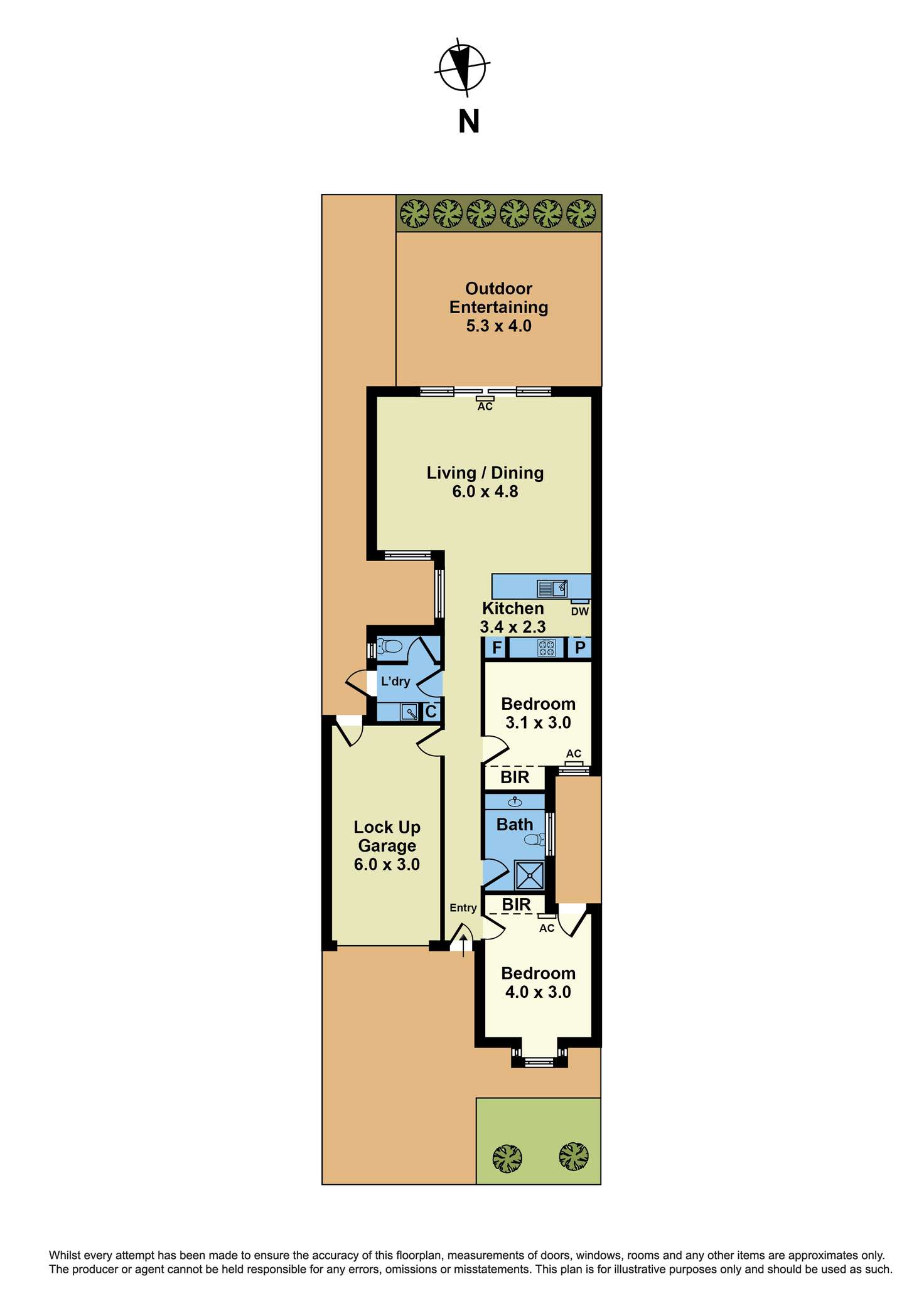 Floorplan of Homely unit listing, 2/3b Indwe Street, West Footscray VIC 3012