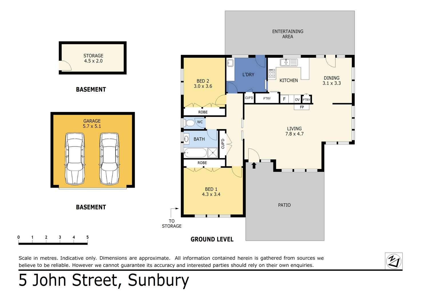 Floorplan of Homely house listing, 5 John Street, Sunbury VIC 3429