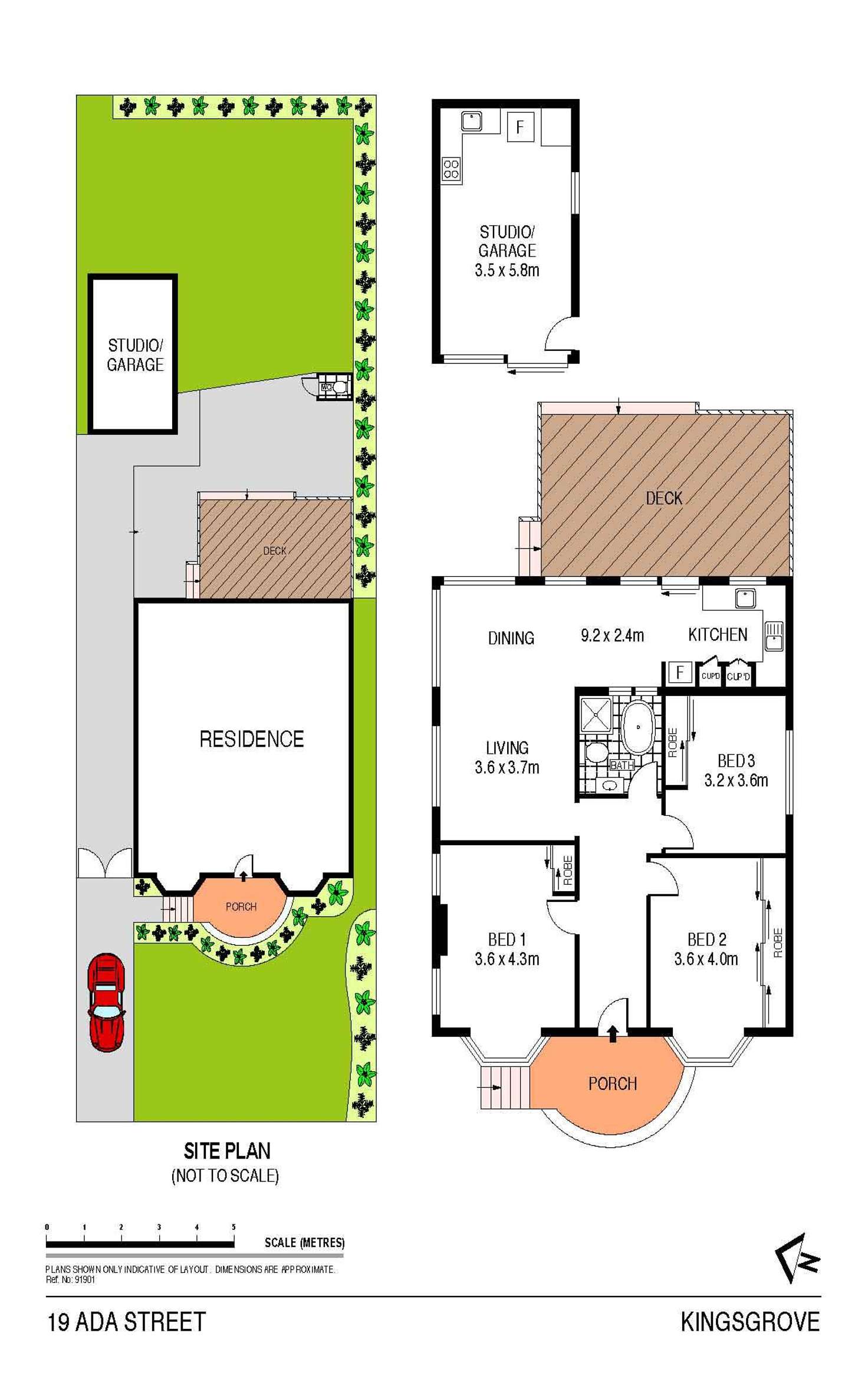 Floorplan of Homely house listing, 19 Ada Street, Kingsgrove NSW 2208
