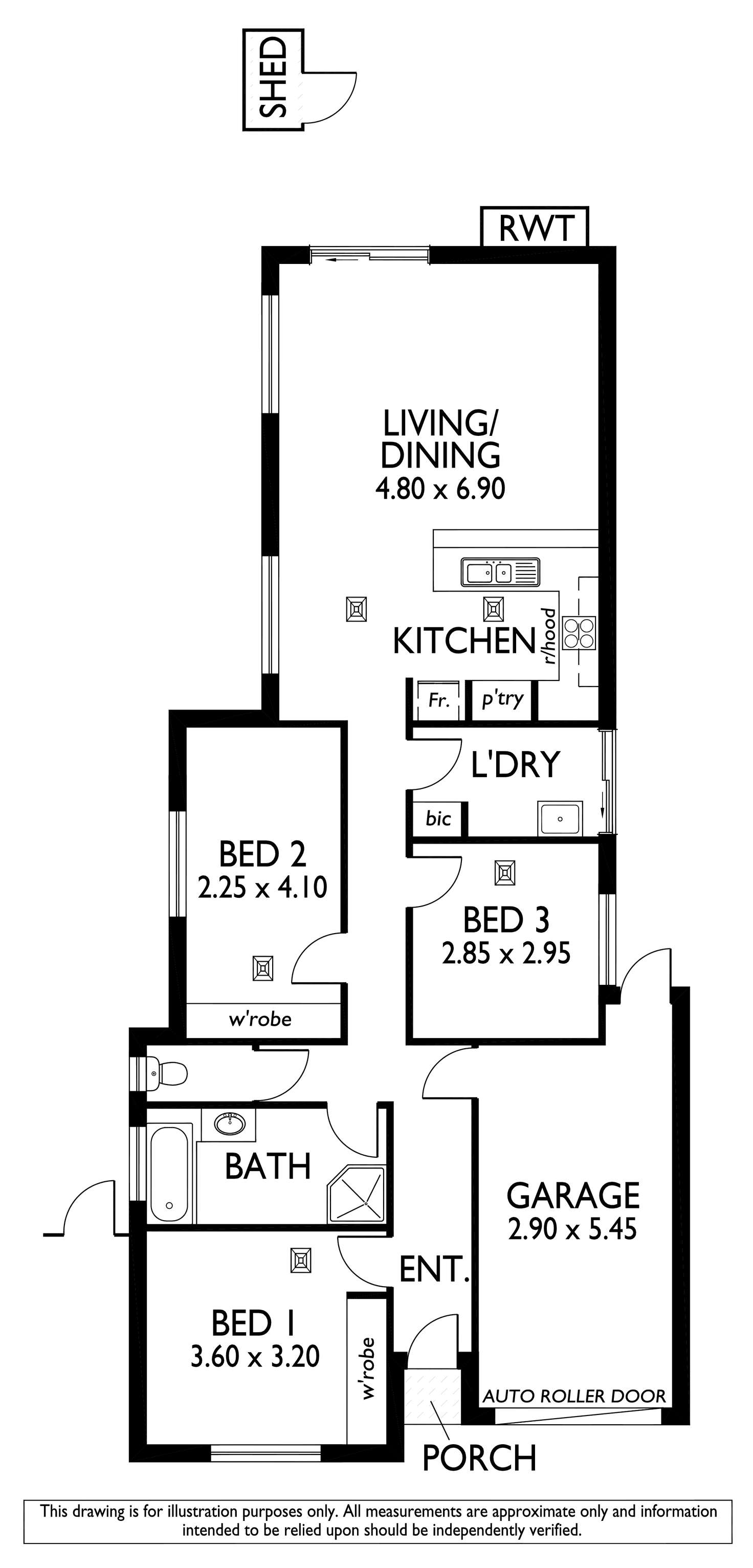 Floorplan of Homely house listing, 332 Diagonal Road, Sturt SA 5047