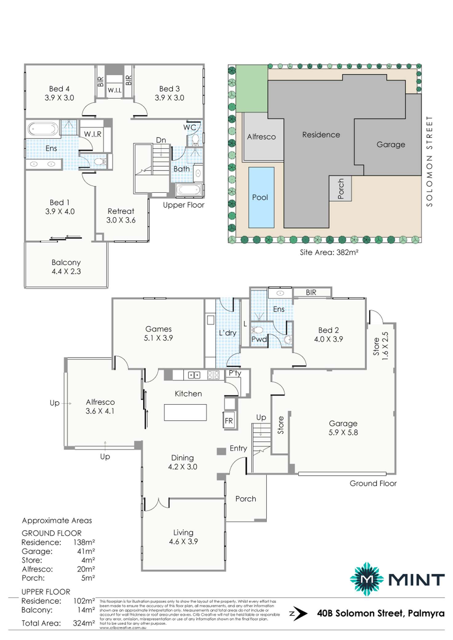 Floorplan of Homely house listing, 40B Solomon Street, Palmyra WA 6157