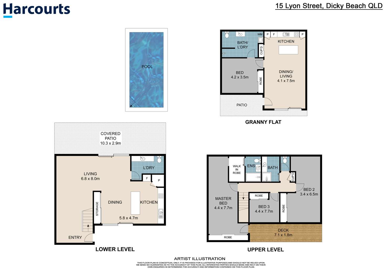 Floorplan of Homely house listing, 15 Lyon Street, Dicky Beach QLD 4551