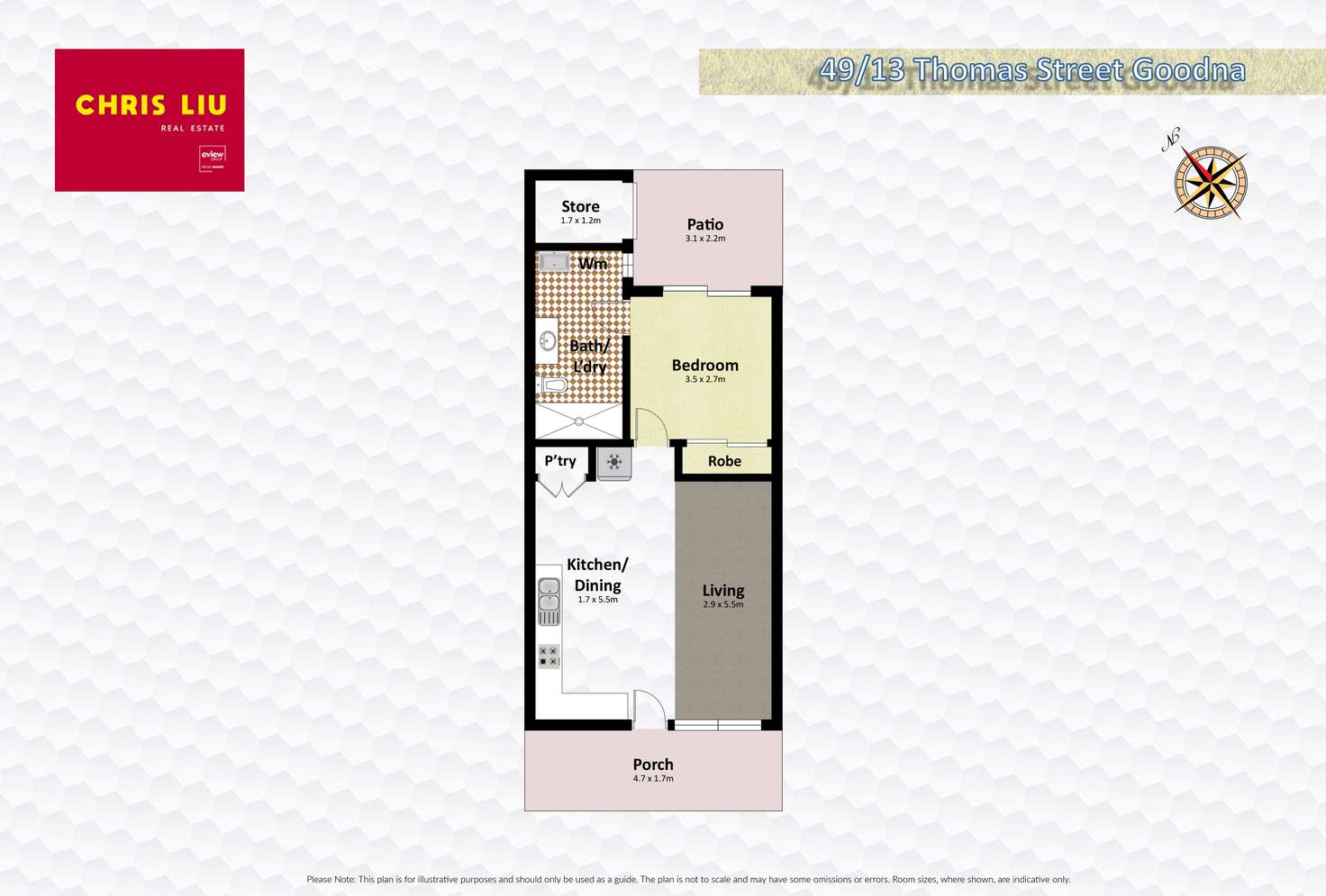 Floorplan of Homely unit listing, Address available on request