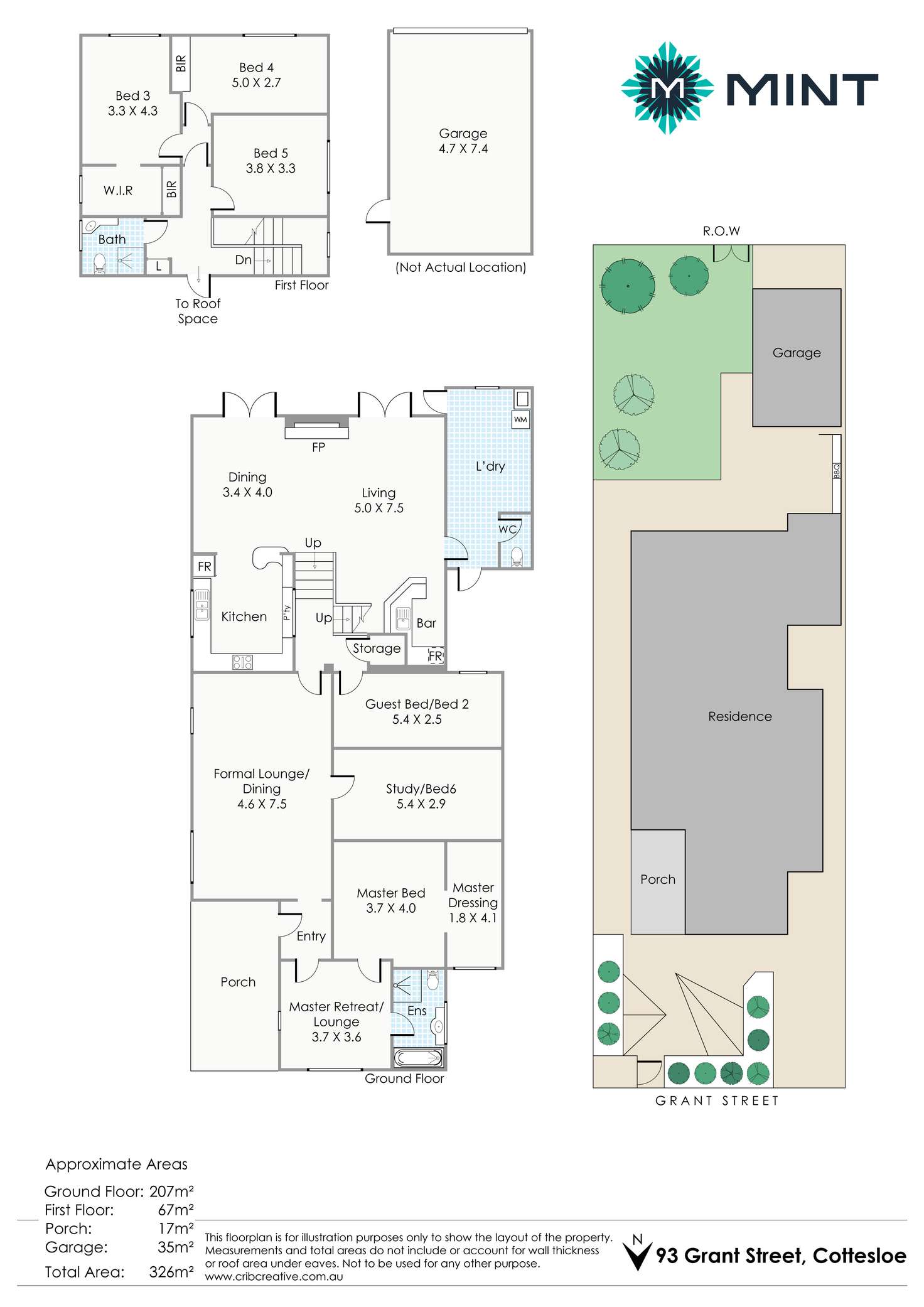 Floorplan of Homely house listing, 93 Grant Street, Cottesloe WA 6011