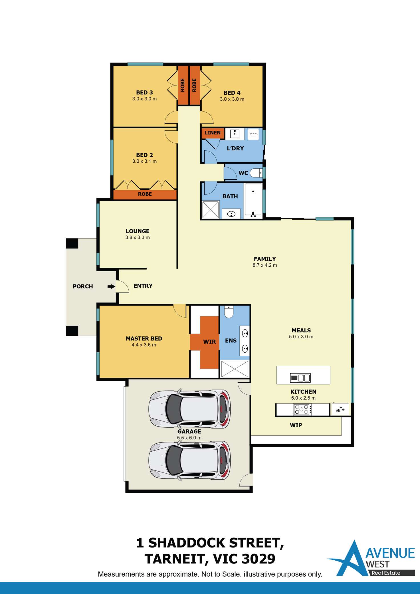 Floorplan of Homely house listing, 1 Shaddock Street, Tarneit VIC 3029