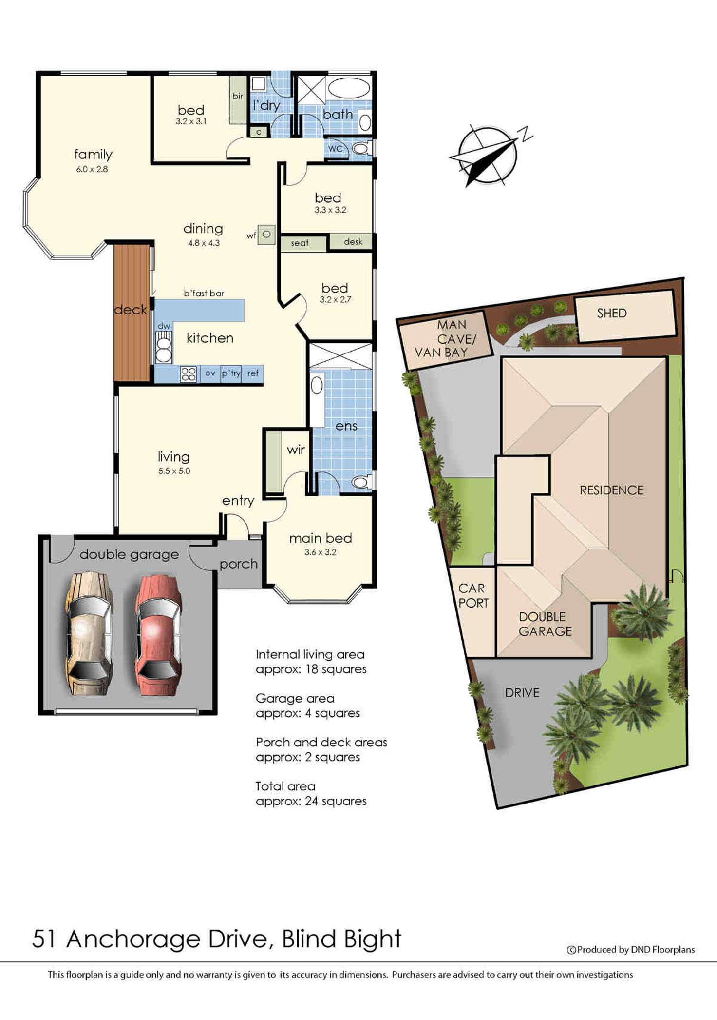 Floorplan of Homely house listing, 51 Anchorage Drive, Blind Bight VIC 3980