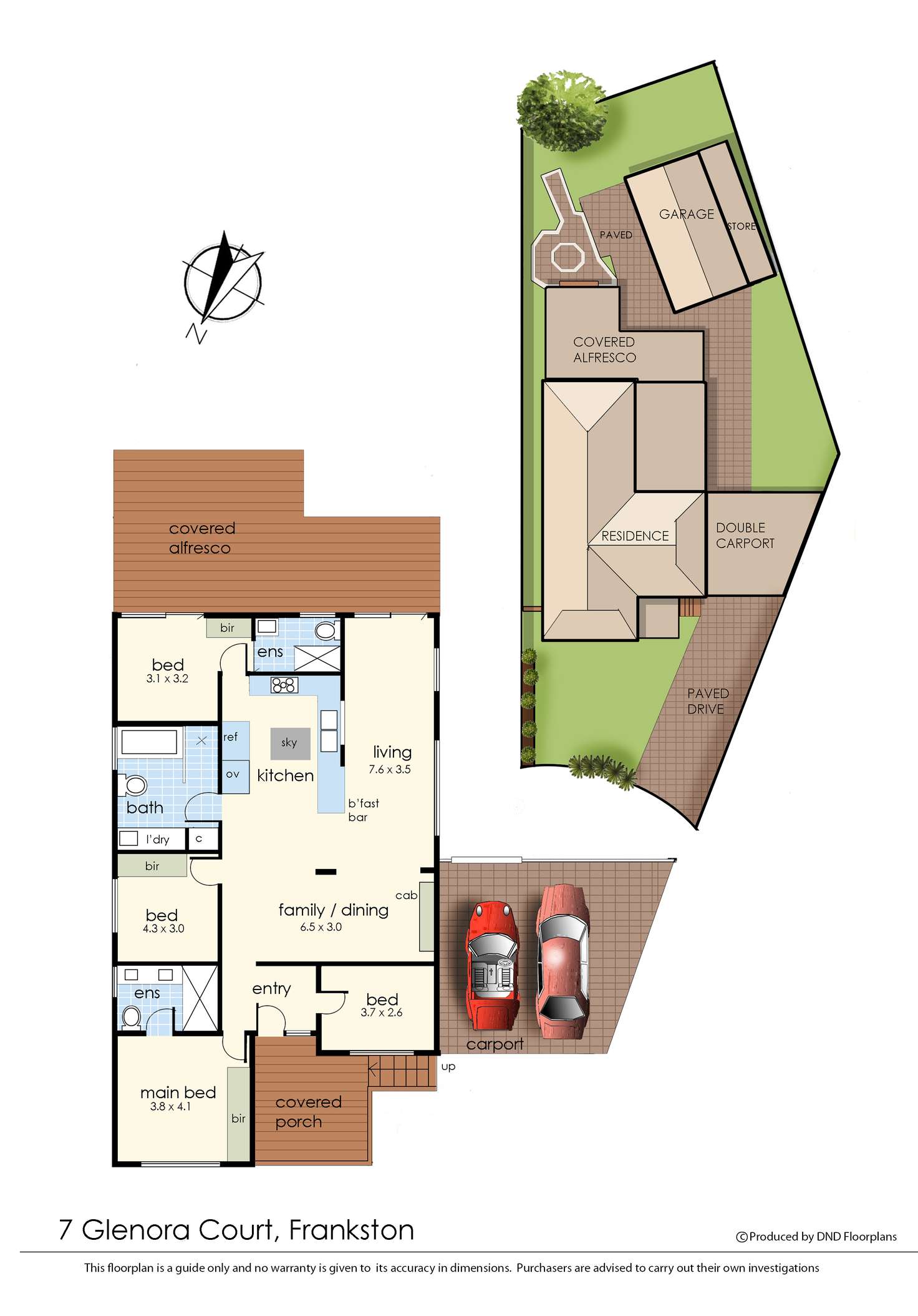 Floorplan of Homely house listing, 7 Glenora Court, Frankston VIC 3199