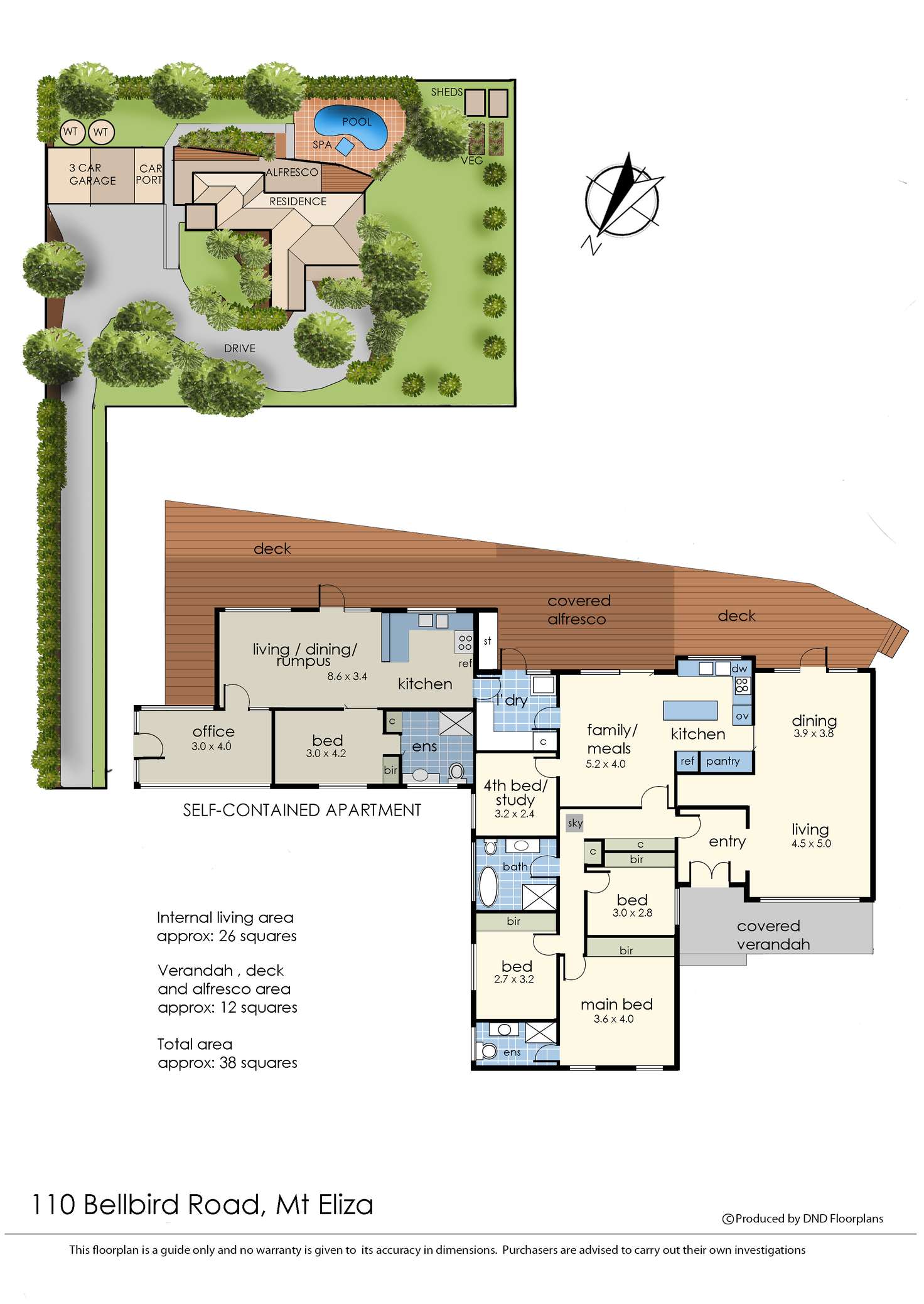 Floorplan of Homely house listing, 110 Bellbird Road, Mount Eliza VIC 3930