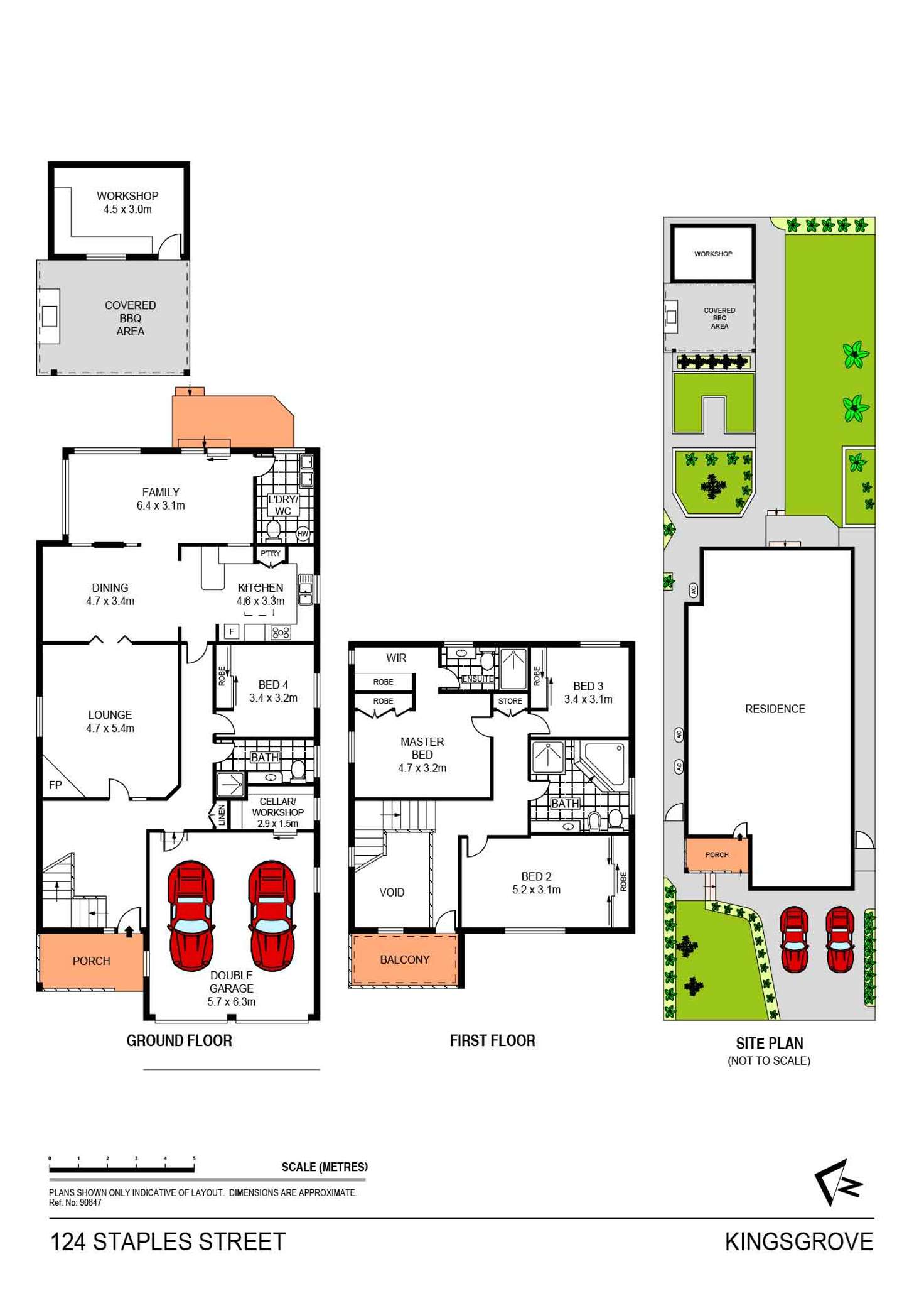 Floorplan of Homely house listing, 124 Staples Street, Kingsgrove NSW 2208