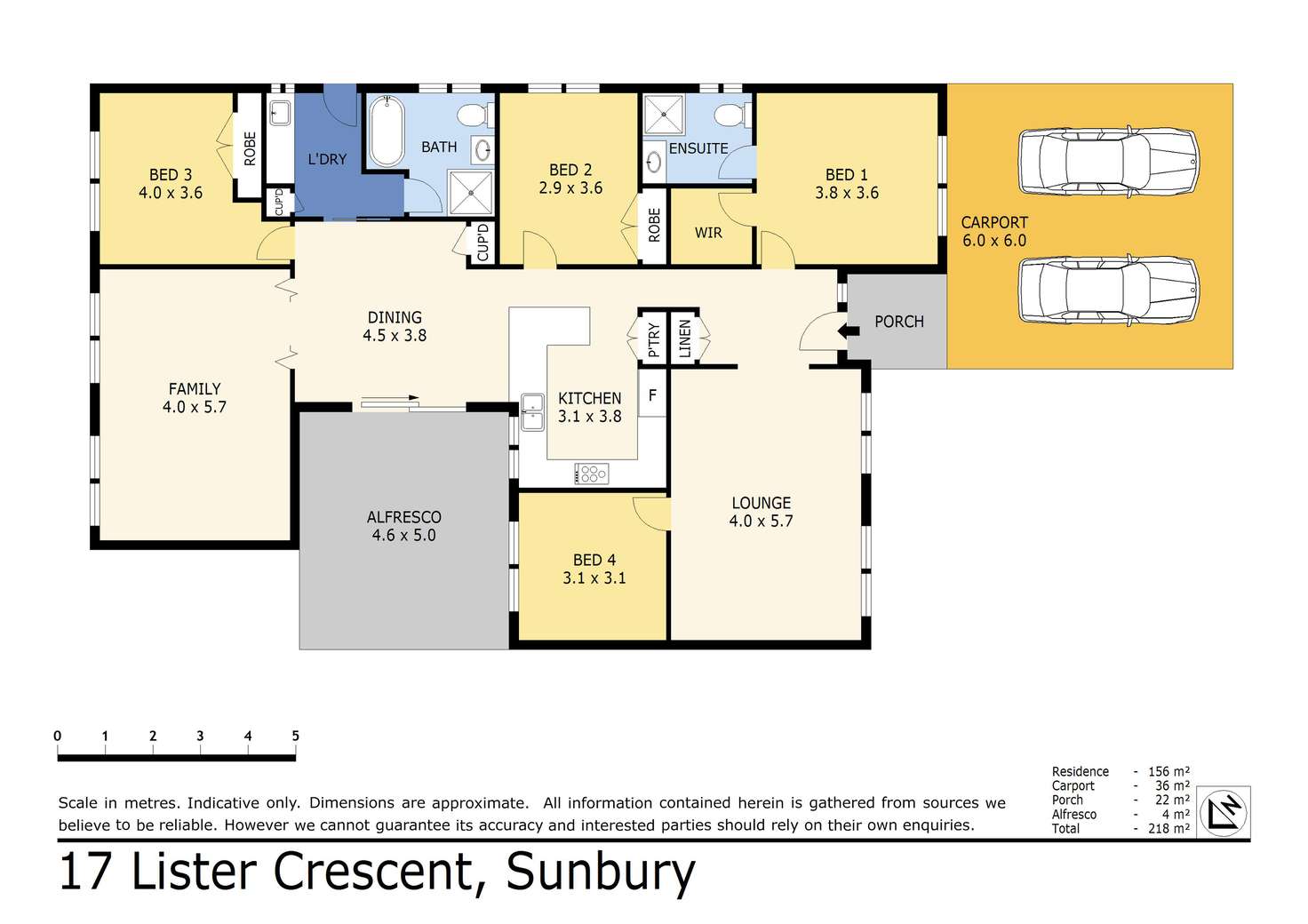 Floorplan of Homely house listing, 17 Lister Crescent, Sunbury VIC 3429
