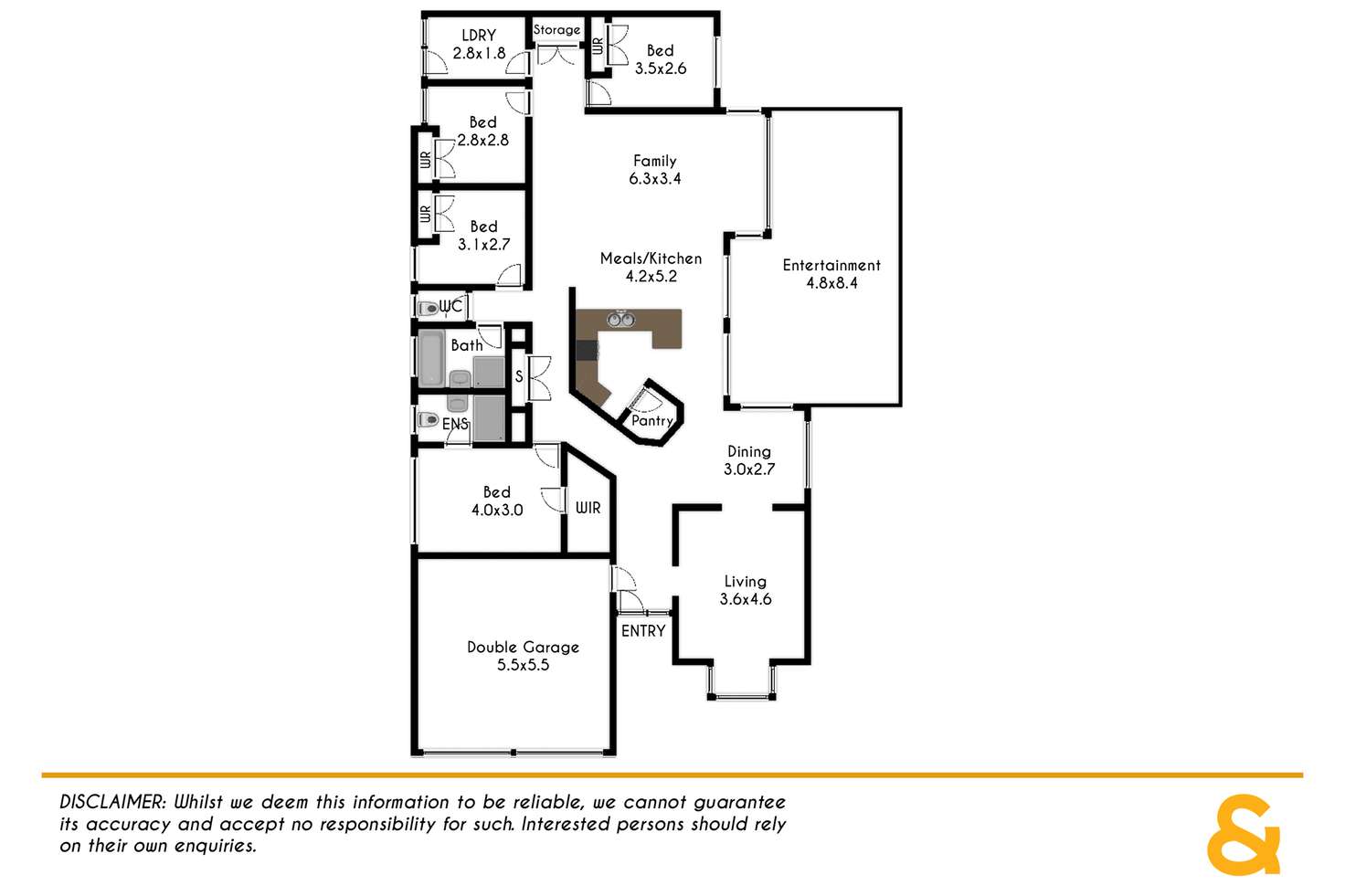 Floorplan of Homely house listing, 3 Riviera Place, Glenmore Park NSW 2745