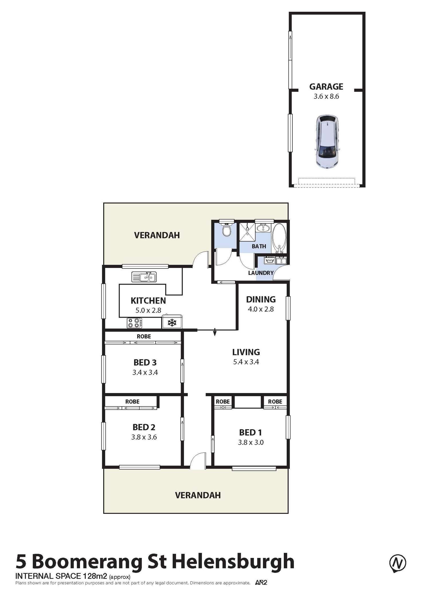 Floorplan of Homely house listing, 5 Boomerang Street, Helensburgh NSW 2508