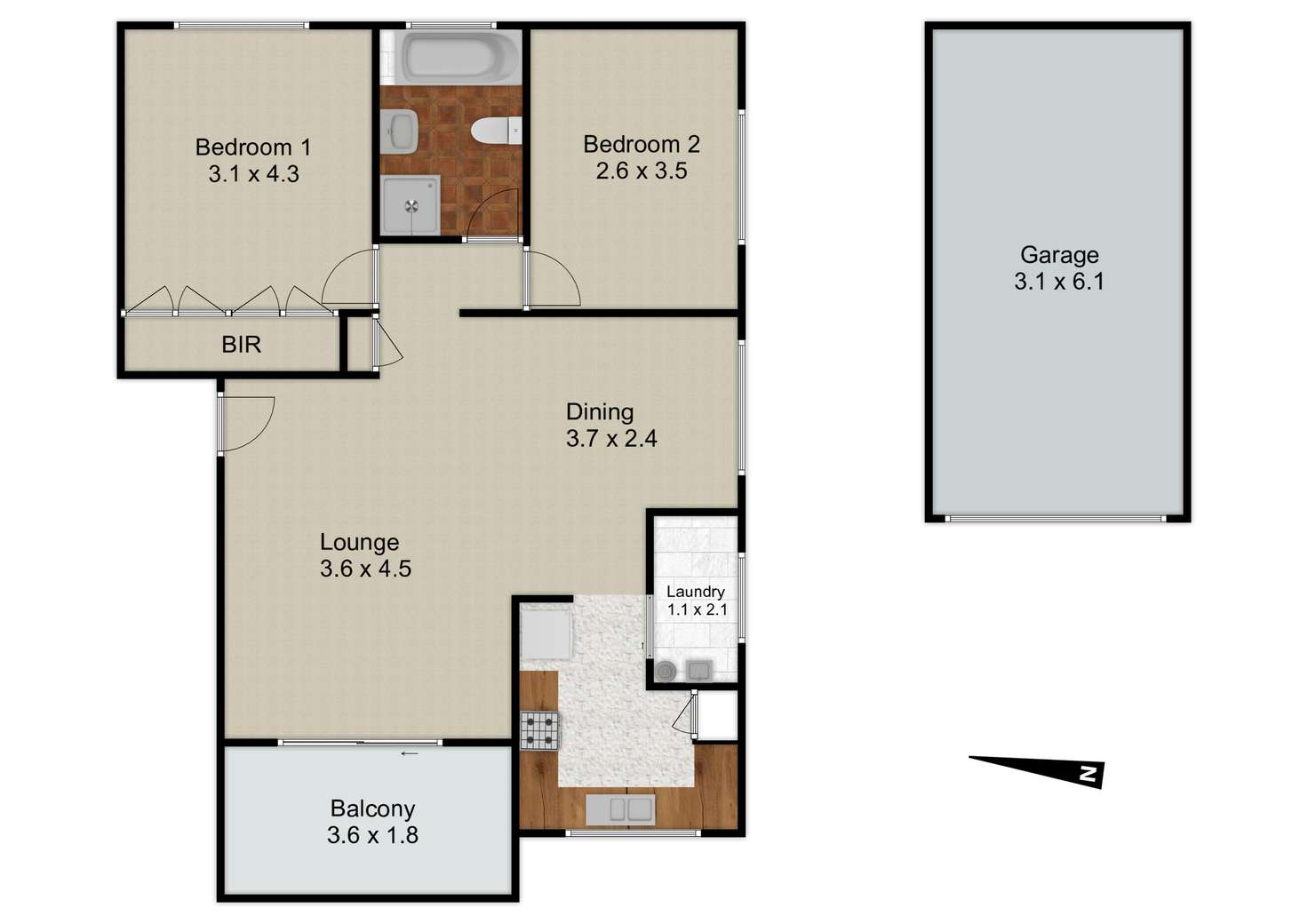 Floorplan of Homely apartment listing, 20/34 Burdett Street, Hornsby NSW 2077