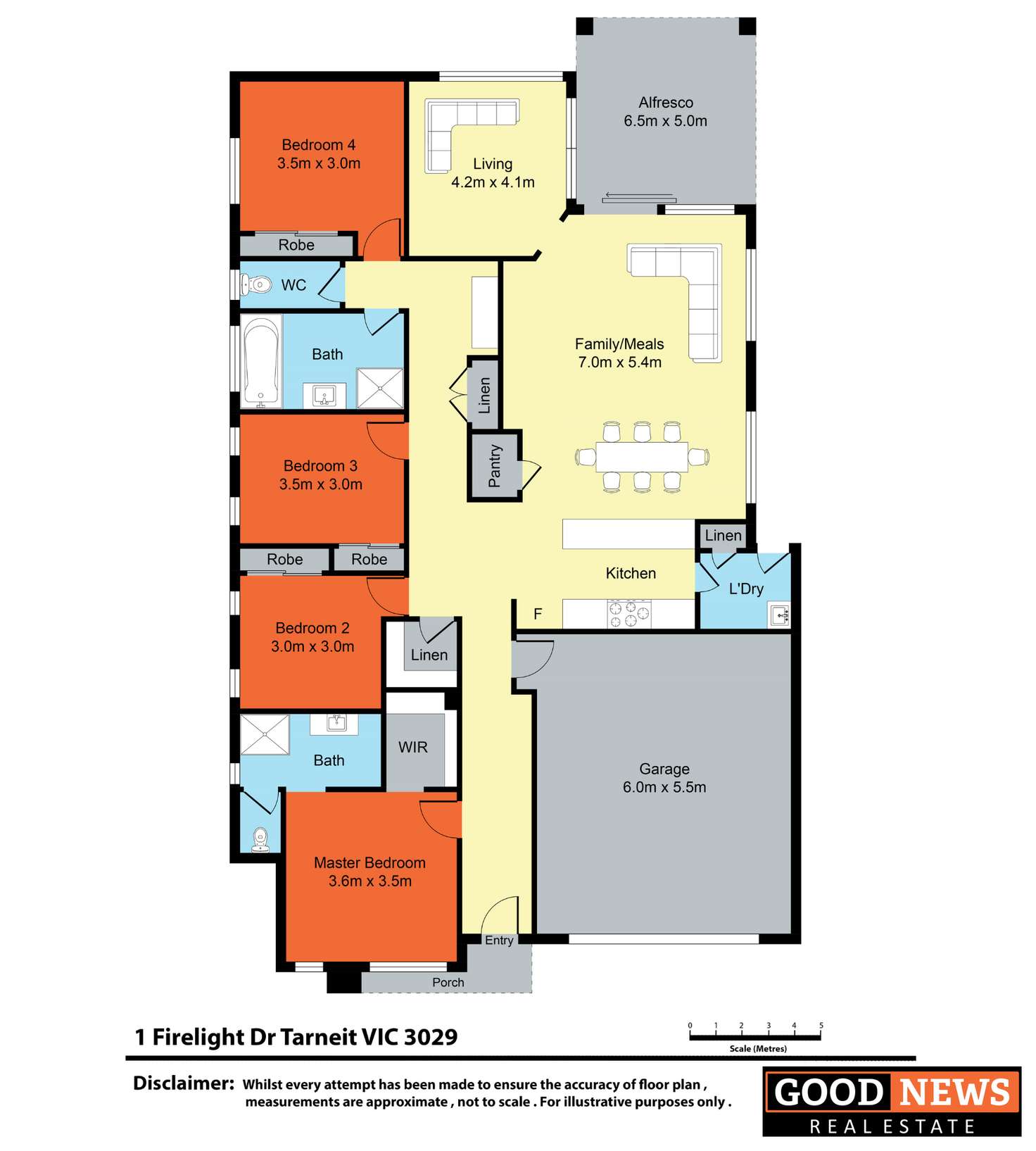 Floorplan of Homely house listing, 1 Firelight Drive, Tarneit VIC 3029