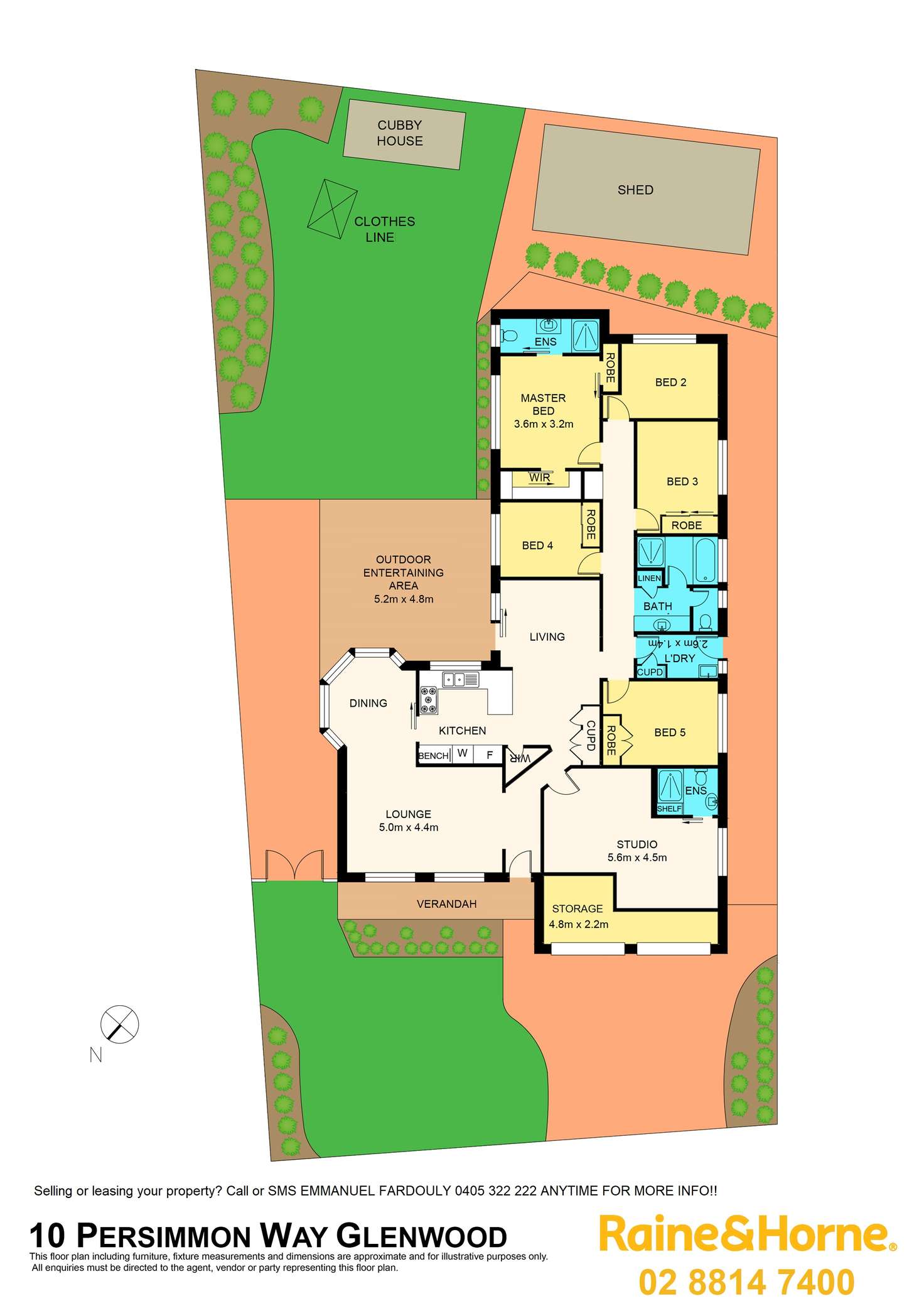 Floorplan of Homely house listing, 10 Persimmon Way, Glenwood NSW 2768