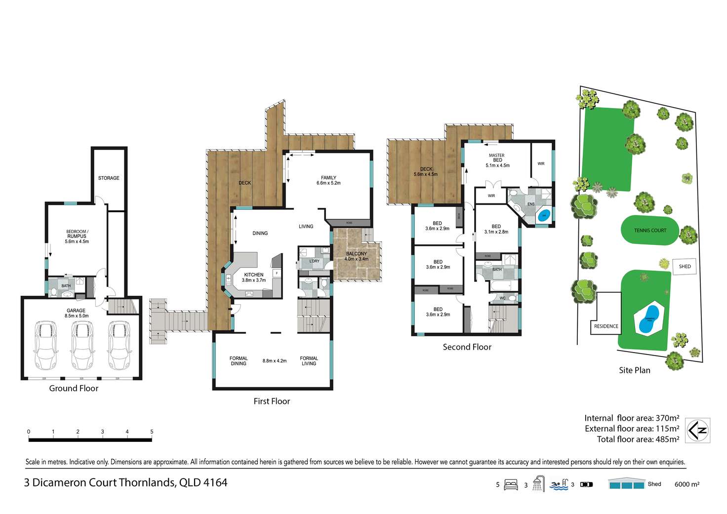 Floorplan of Homely acreageSemiRural listing, 3 Dicameron Court, Thornlands QLD 4164
