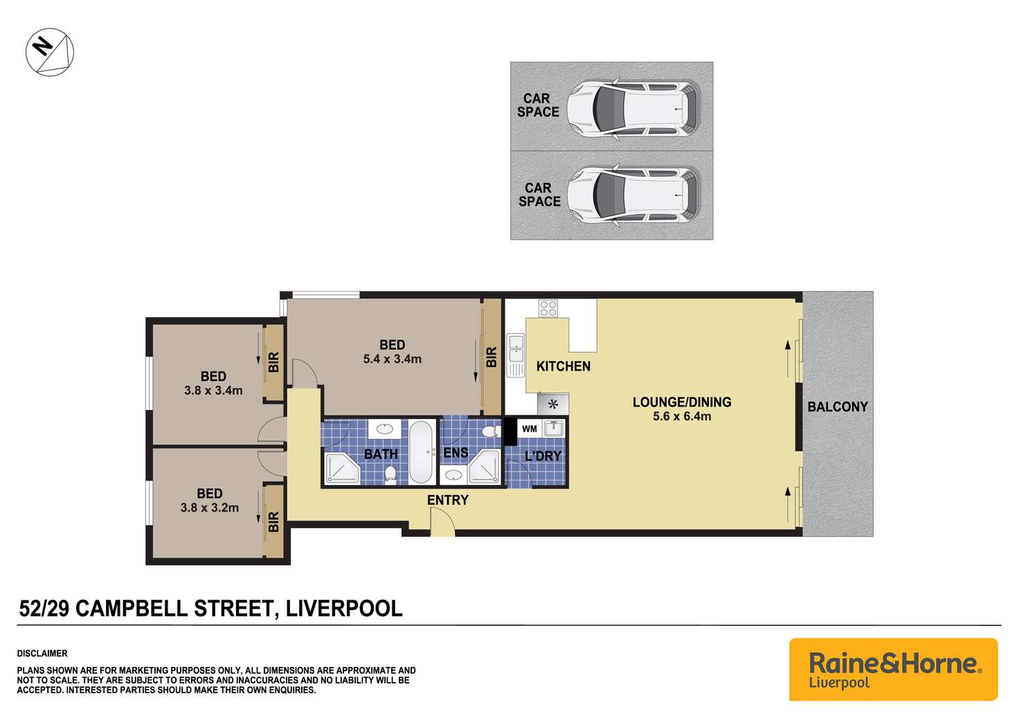 Floorplan of Homely unit listing, 52/29-33 Campbell Street, Liverpool NSW 2170