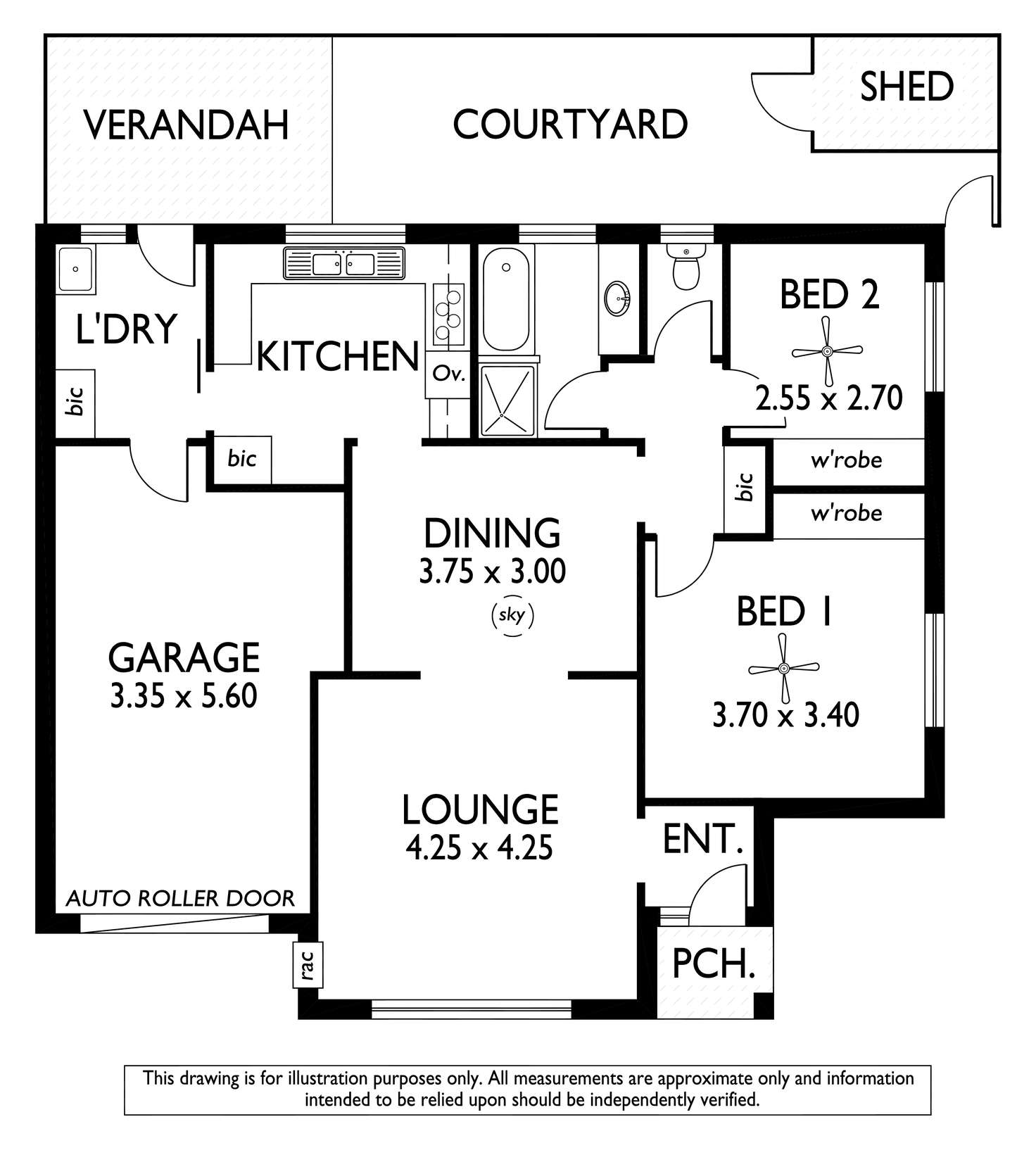 Floorplan of Homely unit listing, 1/8 Mortimer Street, Kurralta Park SA 5037
