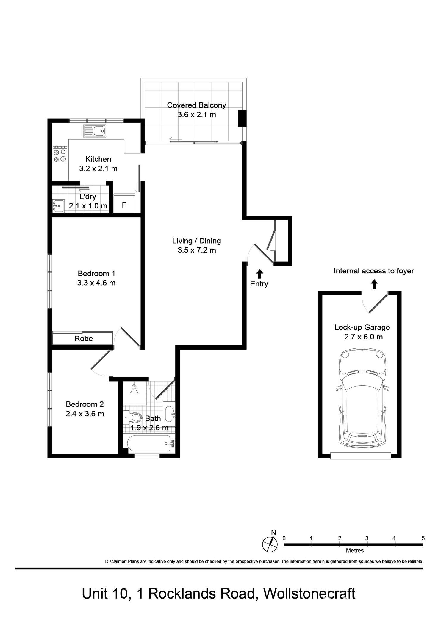 Floorplan of Homely apartment listing, 10/1 Rocklands Road, Wollstonecraft NSW 2065