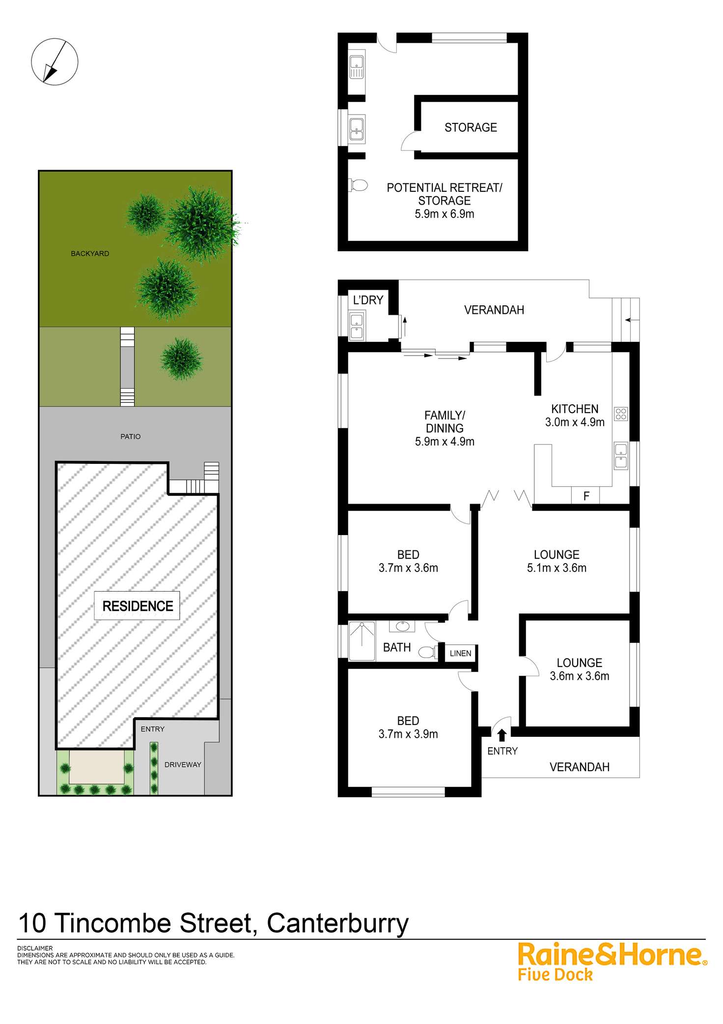 Floorplan of Homely house listing, 10 Tincombe Street, Canterbury NSW 2193