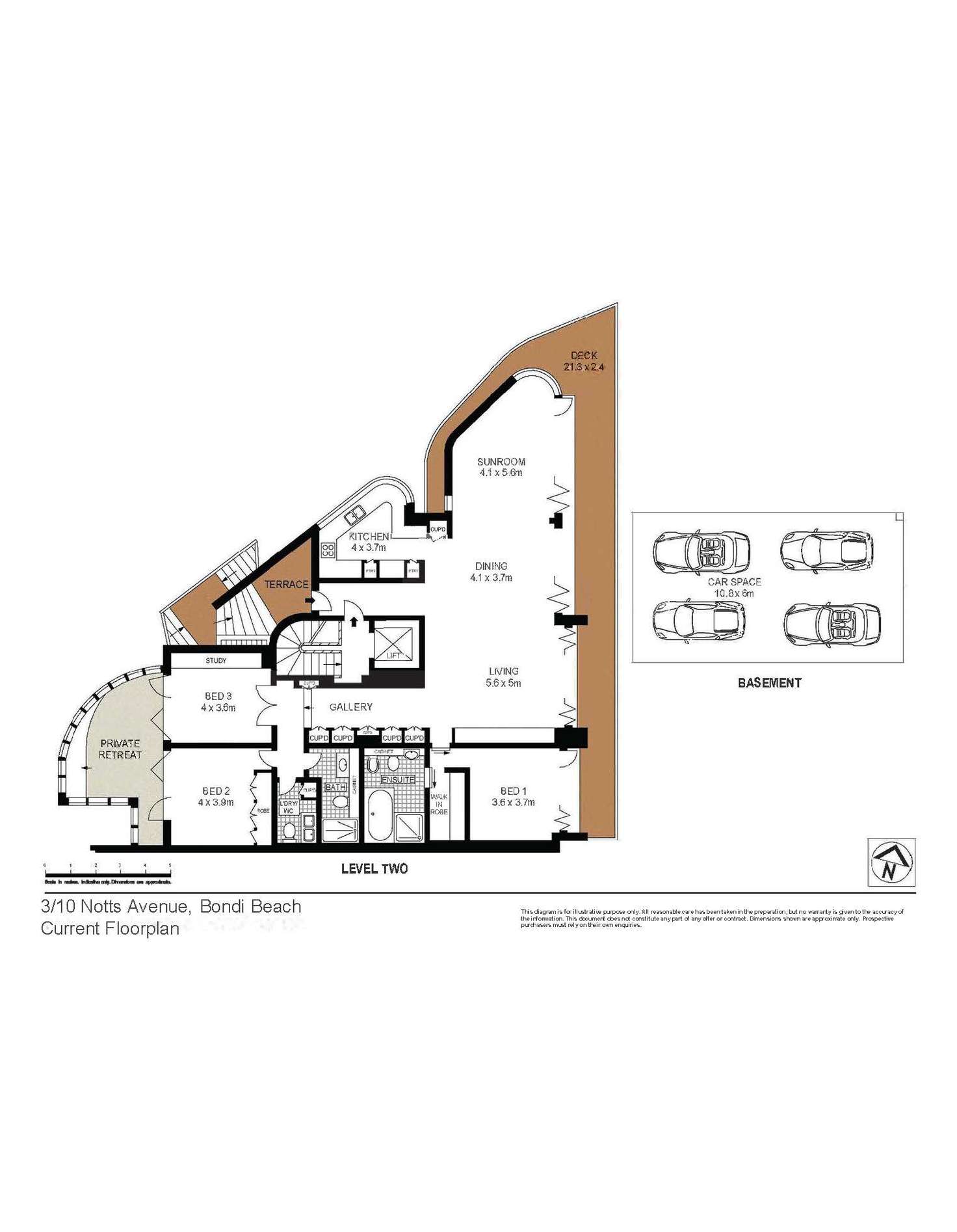 Floorplan of Homely apartment listing, 3/8-10 Notts Avenue, Bondi Beach NSW 2026