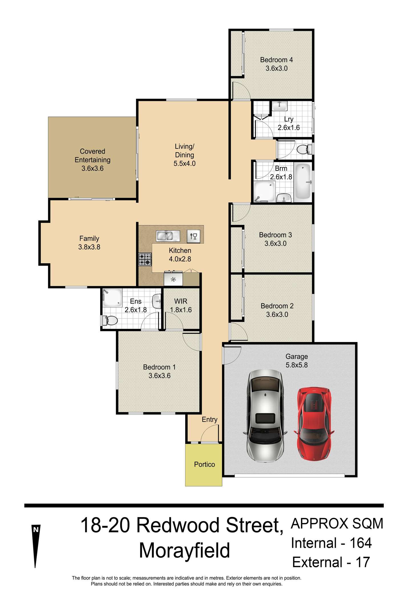Floorplan of Homely house listing, 18 Redwood St, Morayfield QLD 4506