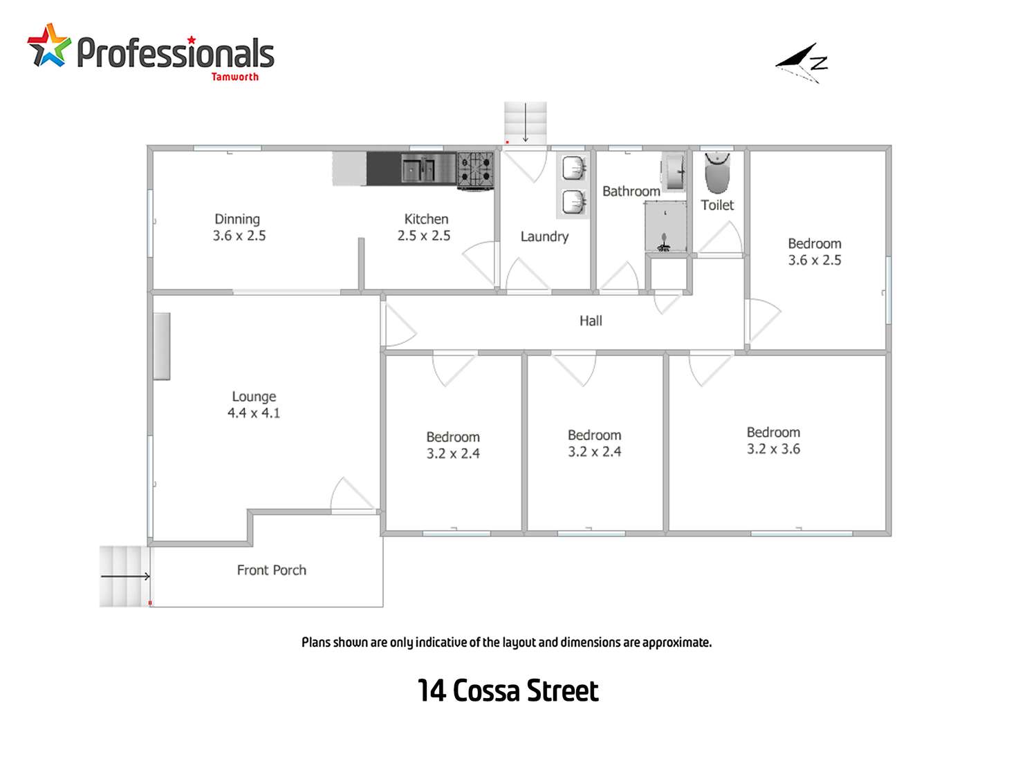 Floorplan of Homely house listing, 14 Cossa Street, West Tamworth NSW 2340