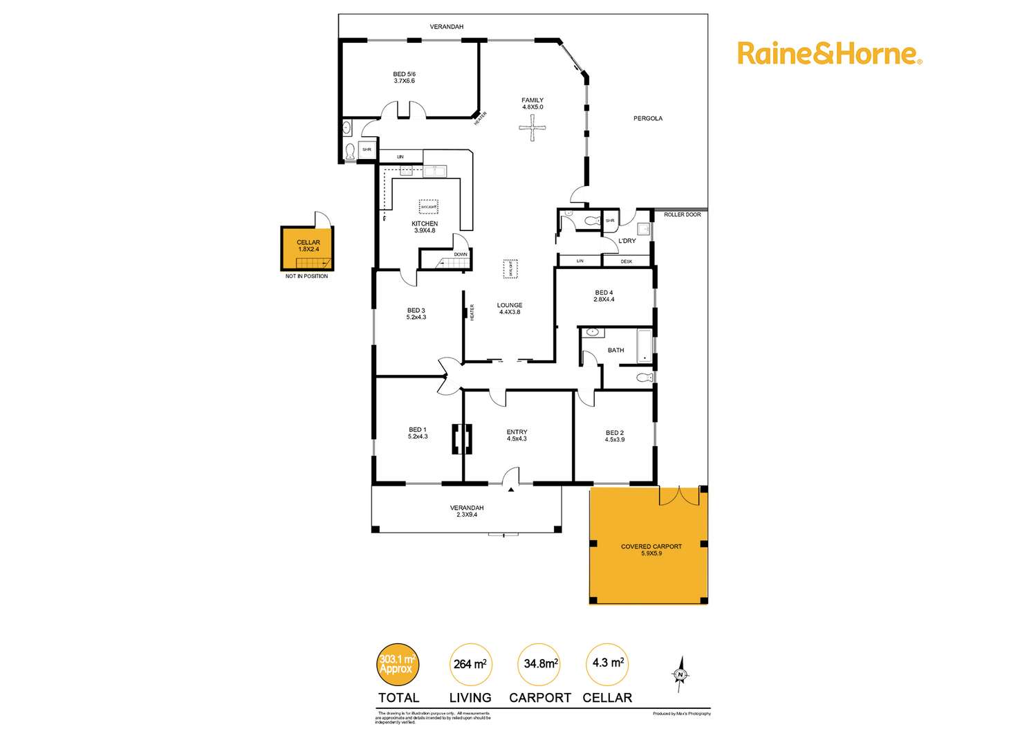 Floorplan of Homely house listing, 8 Clinton Ave, Myrtle Bank SA 5064