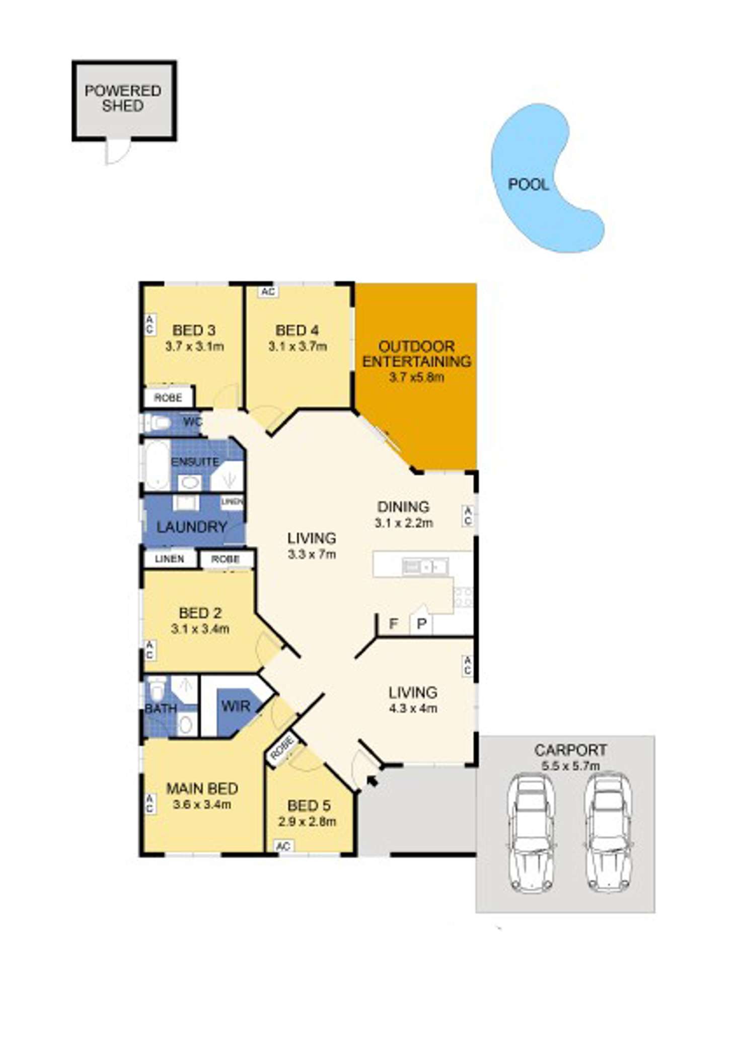 Floorplan of Homely house listing, 8 Bowrey Crescent, Farrar NT 830