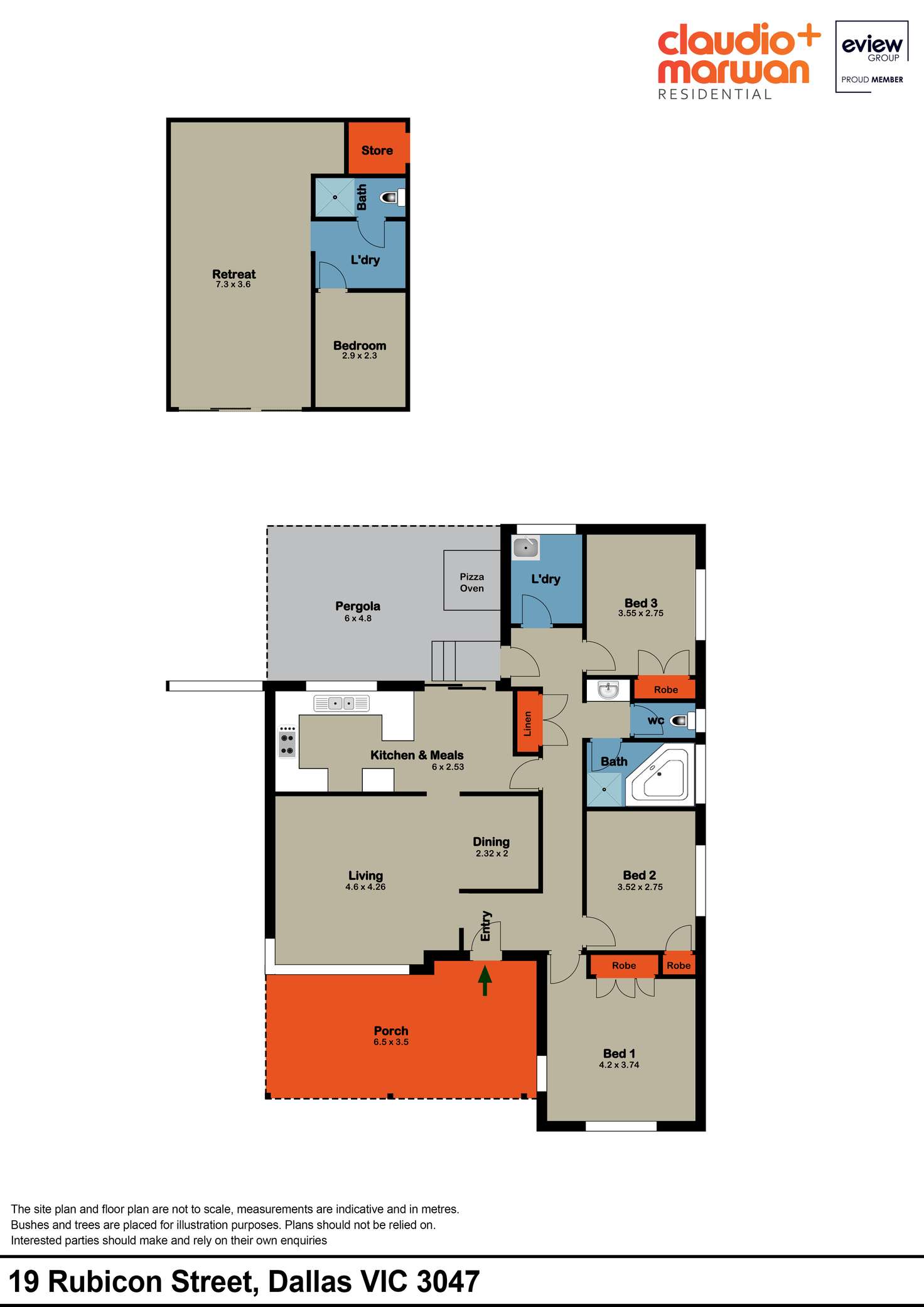 Floorplan of Homely house listing, 19 Rubicon Street, Dallas VIC 3047
